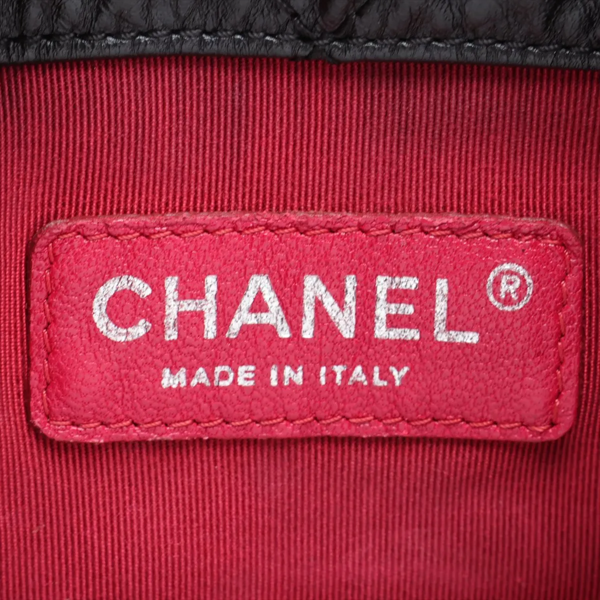 Gabrielle de Chanel Vintage Calfskin Chain Backpack, Black with Gold and Silver Hardware, Item Number 26253669 (Serial Number in the 26 range) — view 9