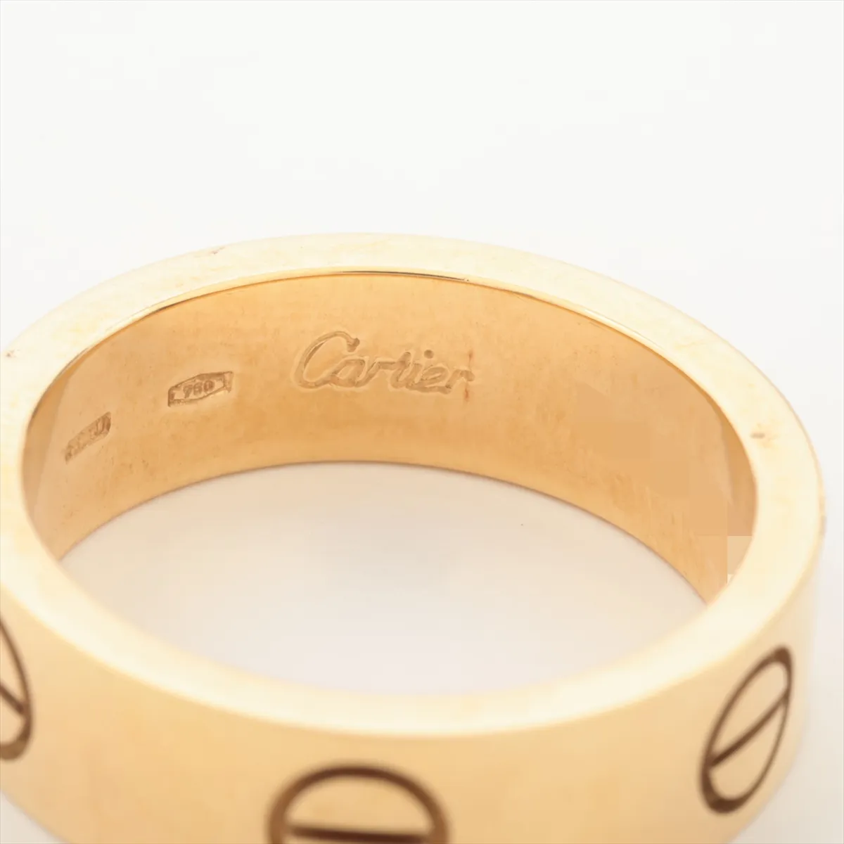 Love Ring 750(YG) 7.9g 52 F79111 Metal — view 3