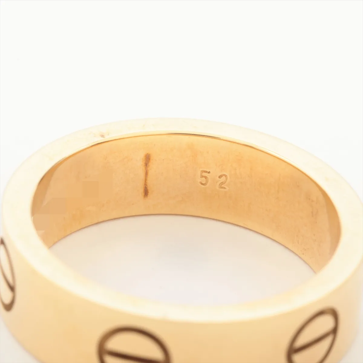 Love Ring 750(YG) 7.9g 52 F79111 Metal — view 4