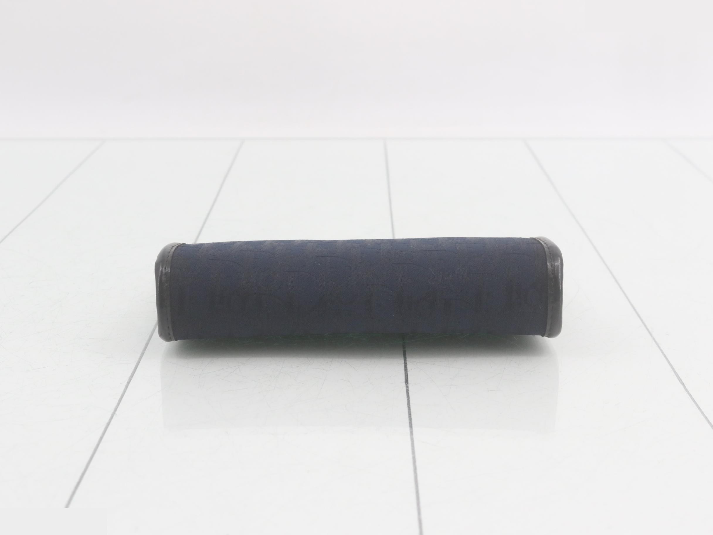 Trotter coin purse, canvas, navy — view 3