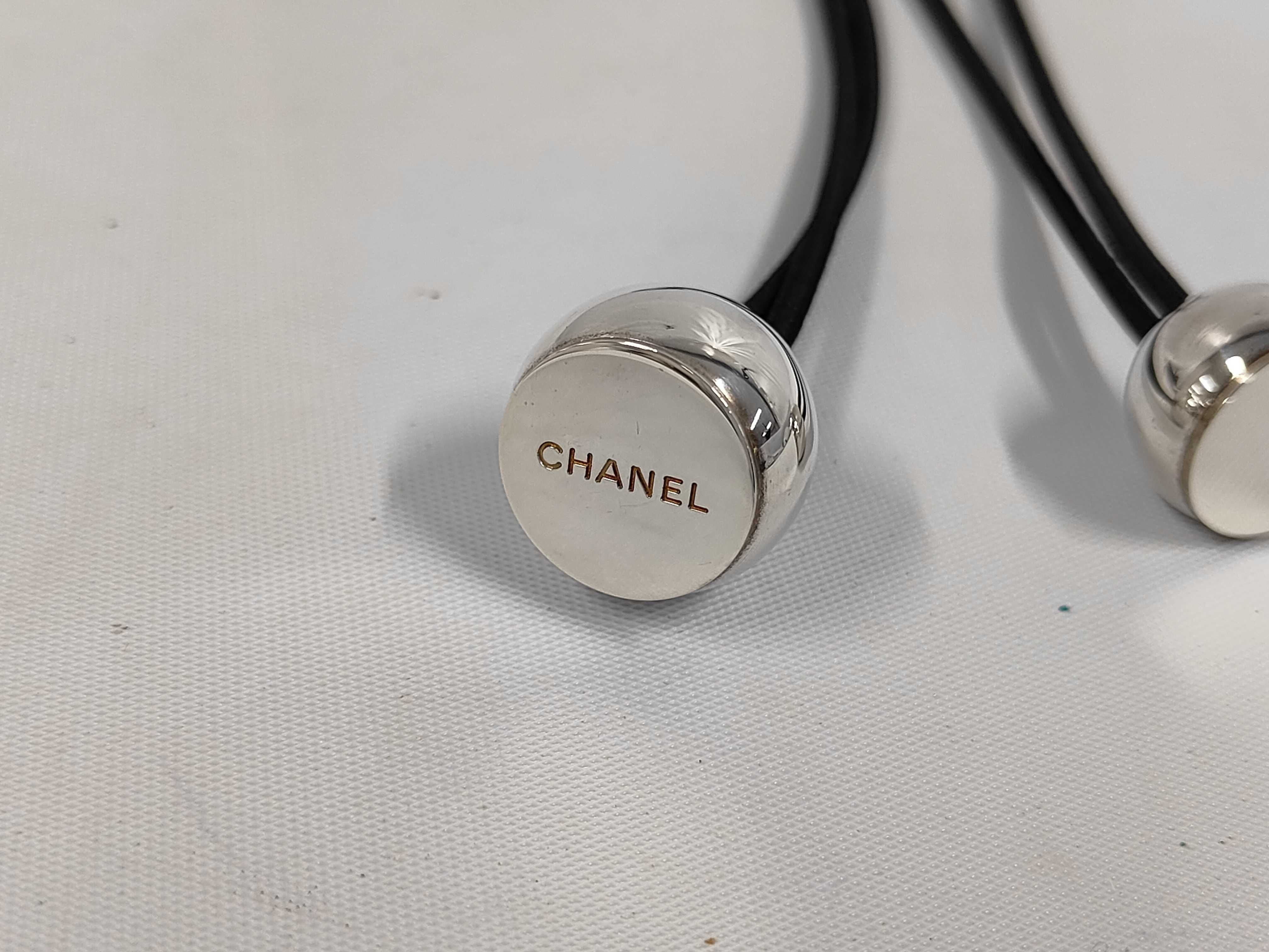 logo SV925 silver black necklace — view 3