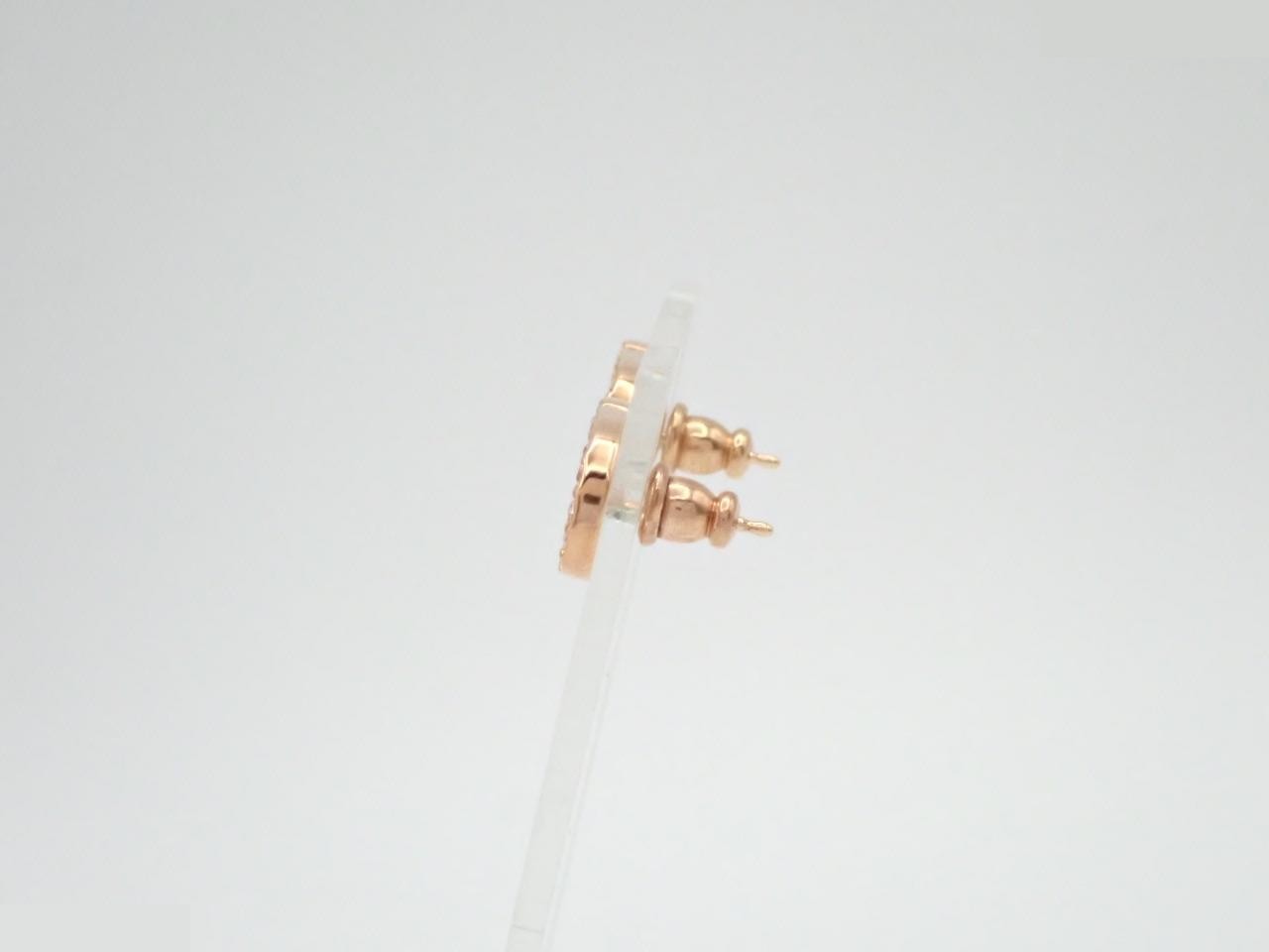 Pink gold earrings — view 3