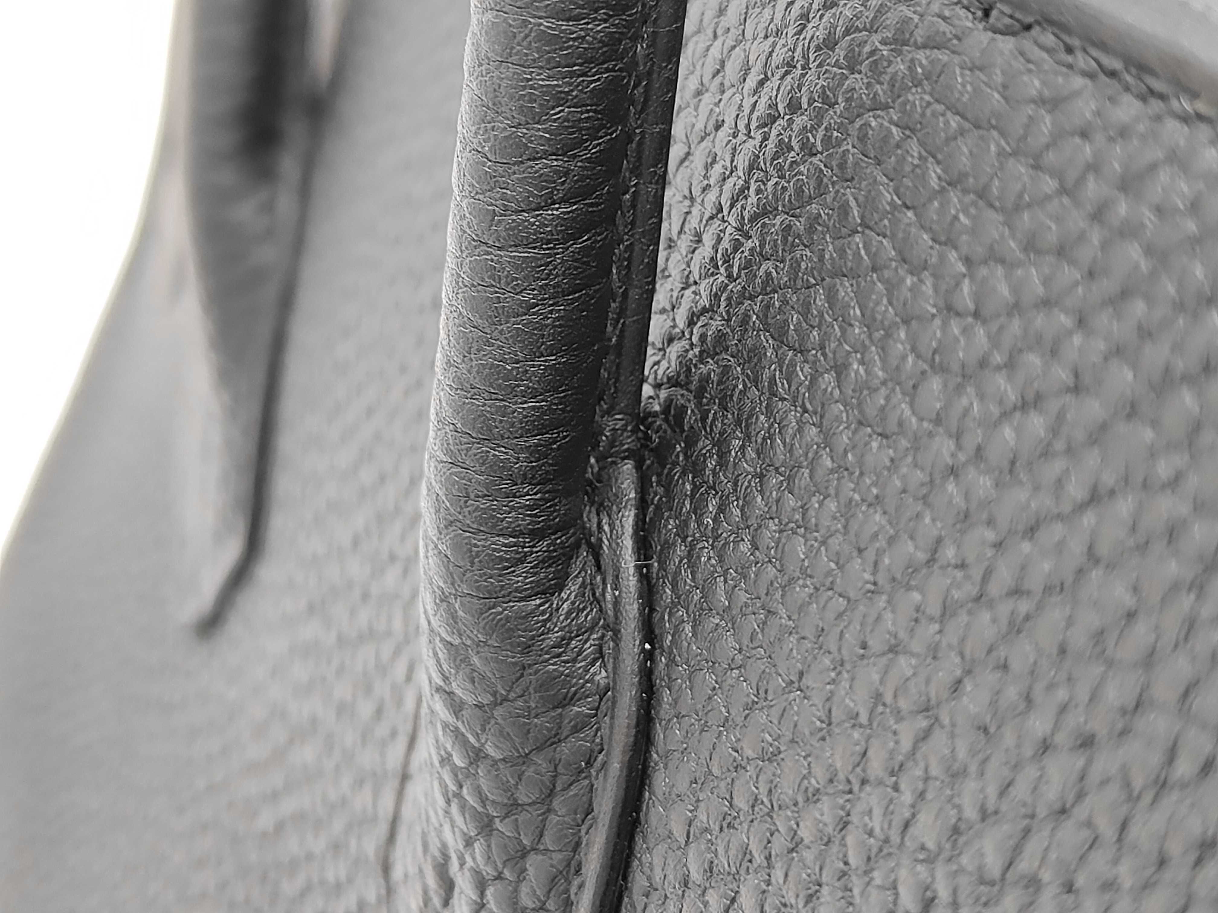 Birkin 25 Togo Black Silver Hardware G Stamp Handbag — view 5