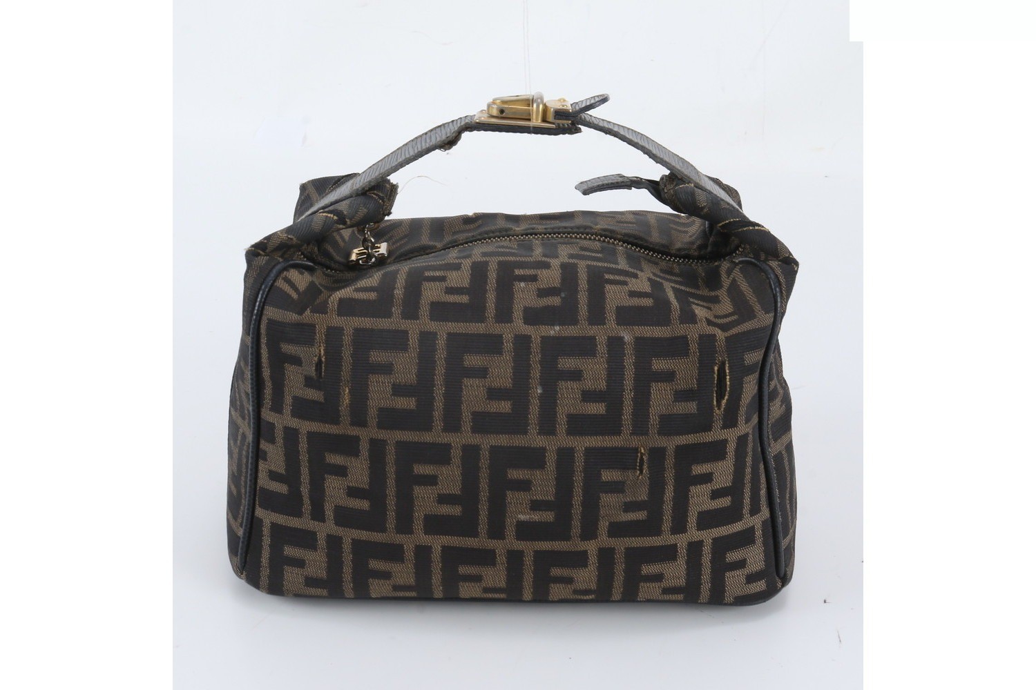 Zucca Mini Pouch Leather Nylon Handbag — view 3