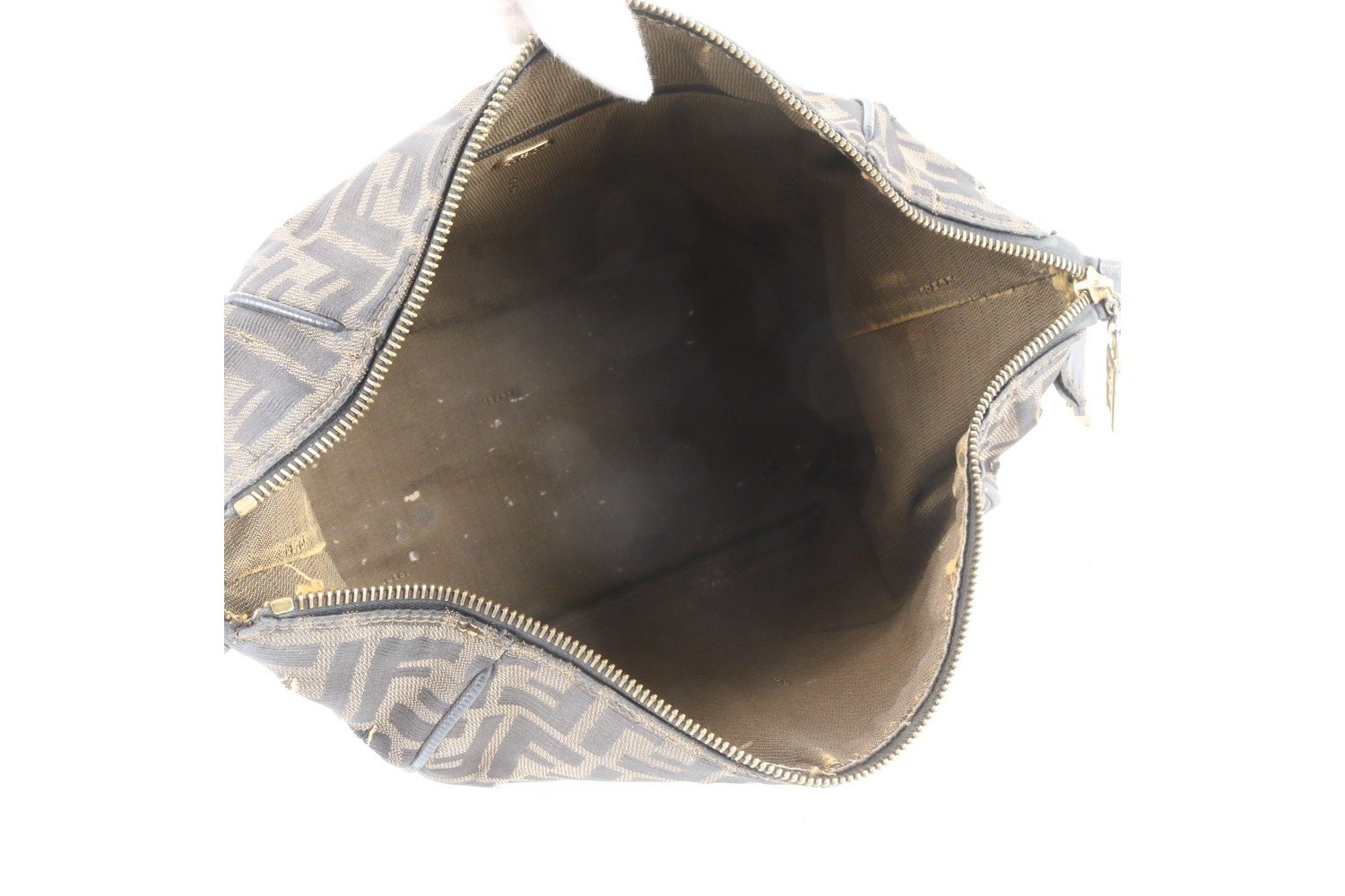 Zucca Mini Pouch Leather Nylon Handbag — view 7