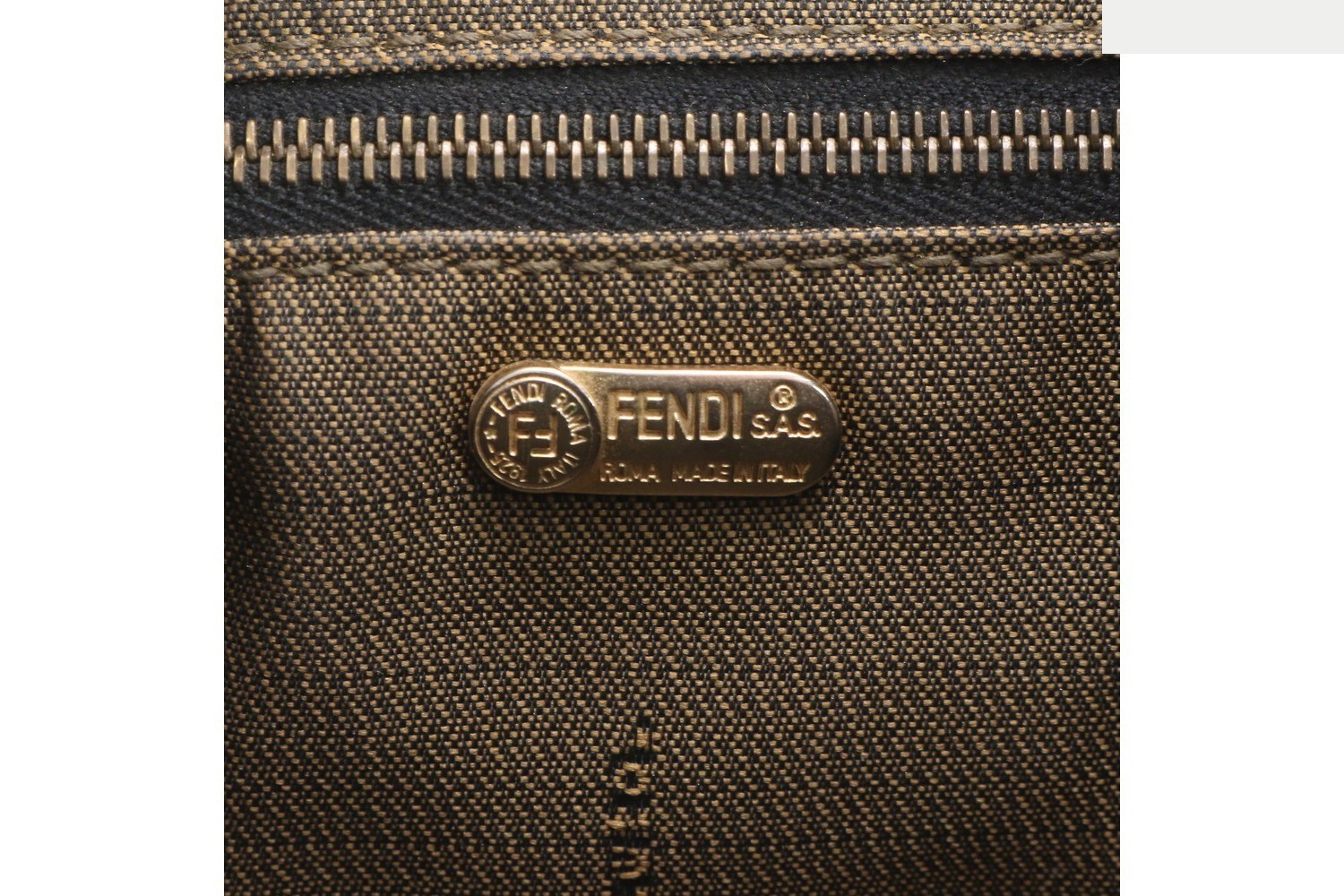 Zucca Mini Pouch Leather Nylon Handbag — view 8