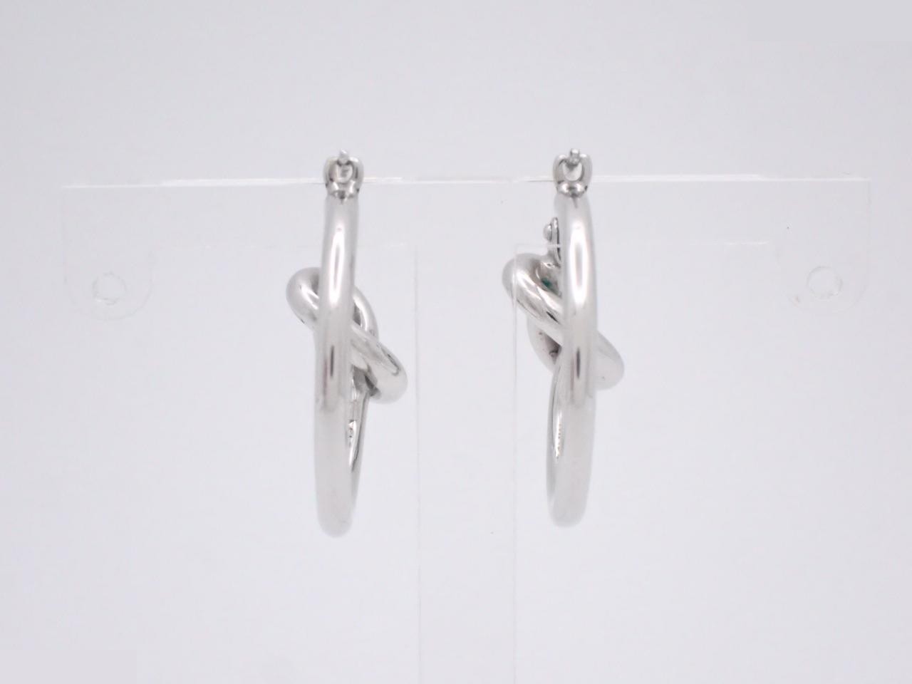 Knot Small Hoop Earrings — view 2