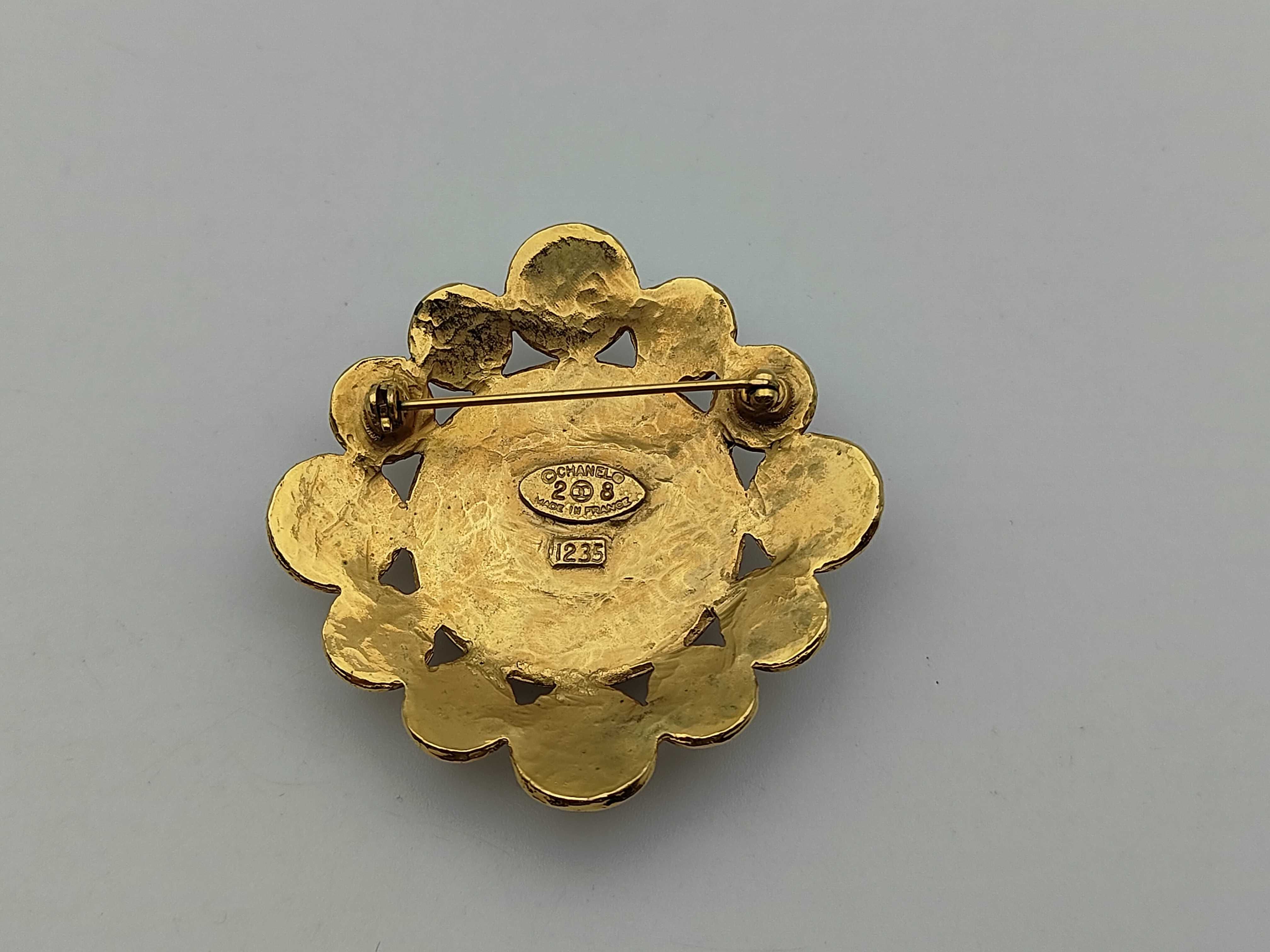 Gold Pearl Brooch — view 2