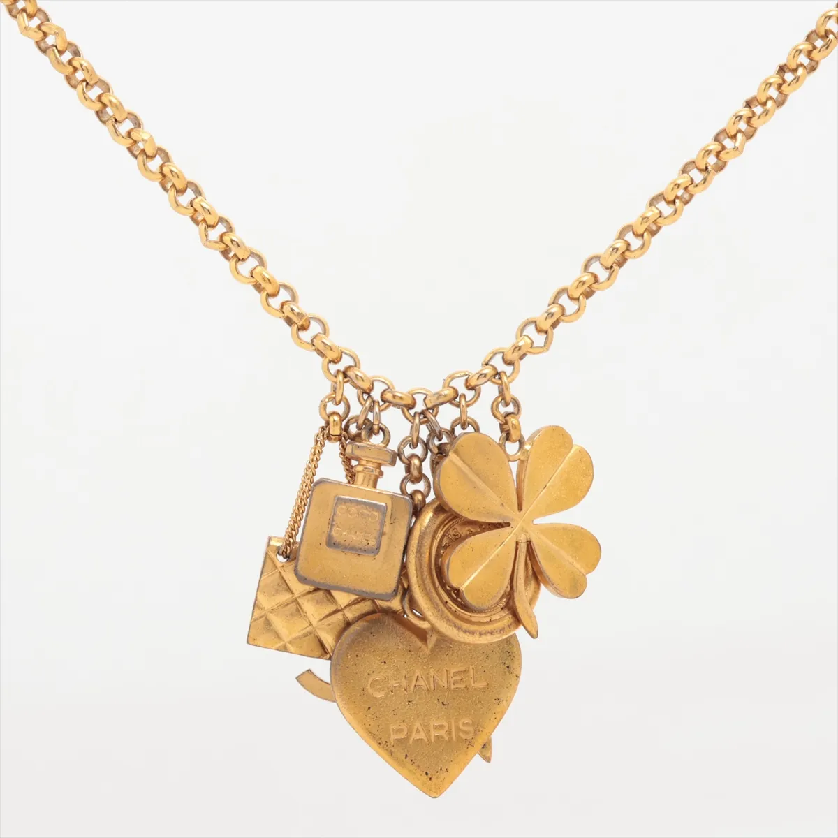 Coco Mark Icon 96P Necklace GP Gold. Shows signs of wear, — view 2