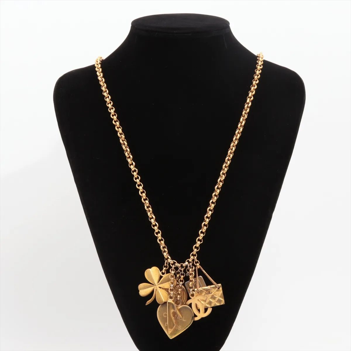 Coco Mark Icon 96P Necklace GP Gold. Shows signs of wear, — view 5