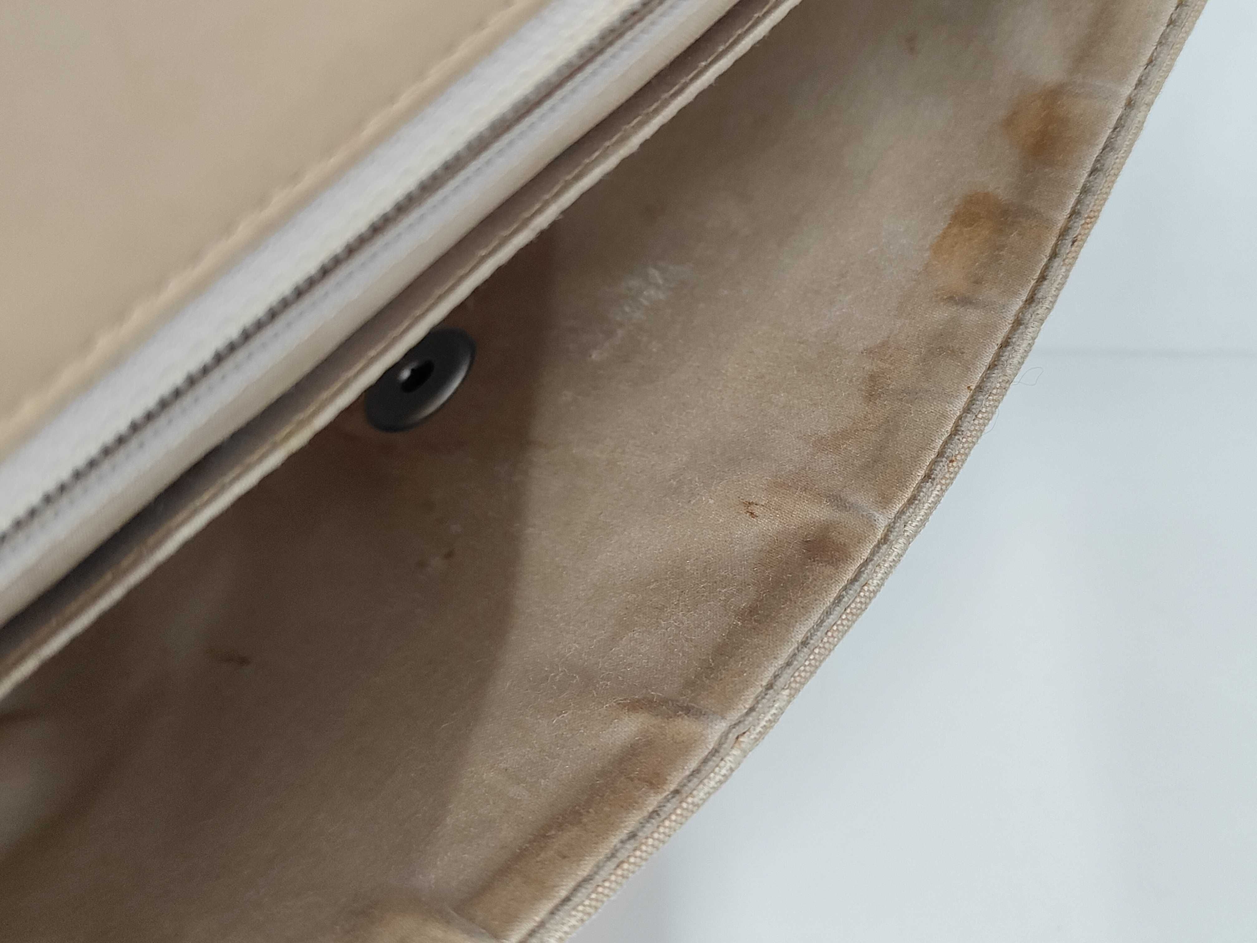 New Travel Line Nylon Single Flap Double Chain Bag, Beige, Silver Hardware, 7716922 (Serial Number 7-series), Shoulder Bag — view 12