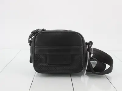 2-way bag, black, leather