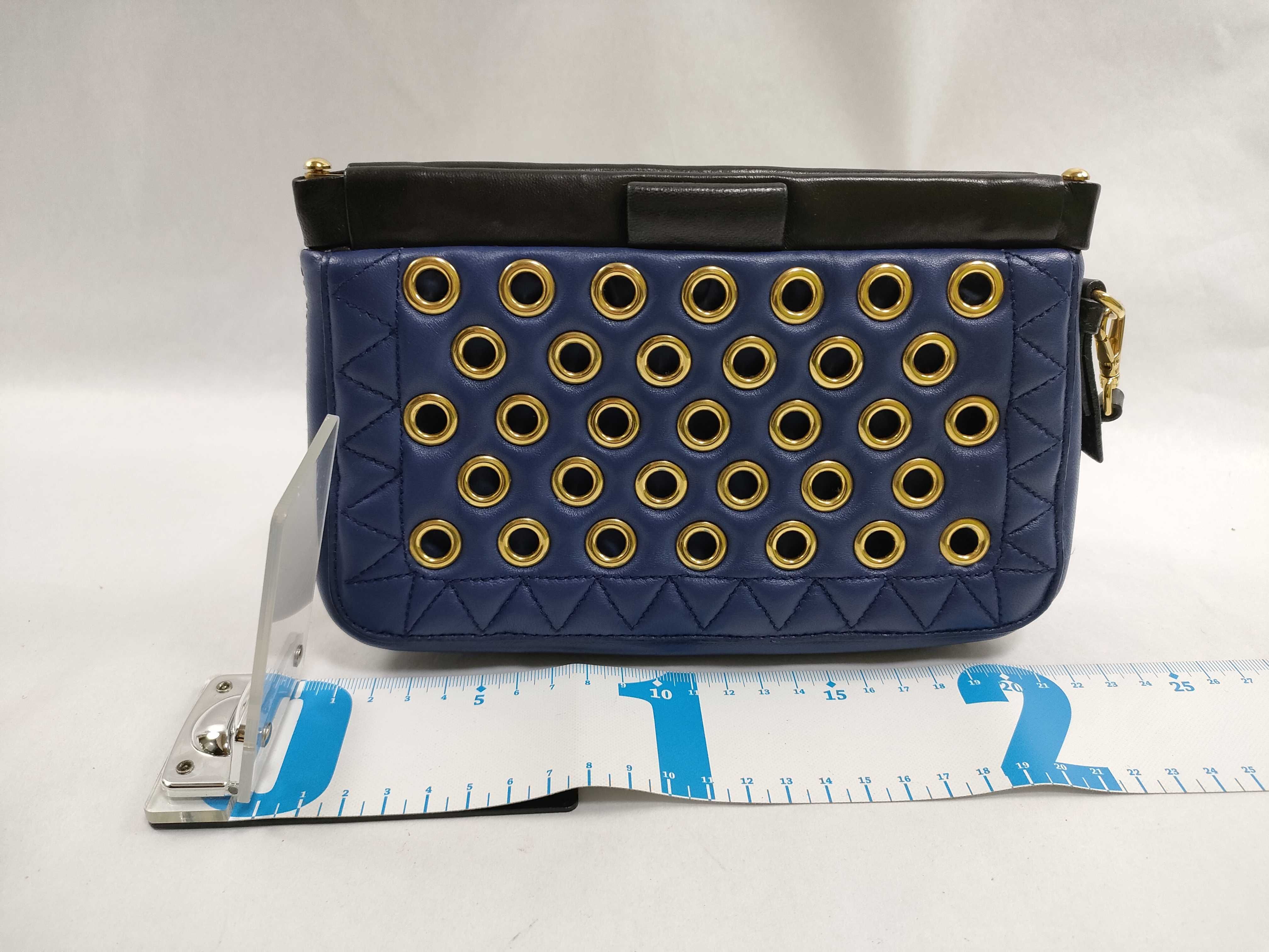 Nappa Bell Eyelet Clutch Bag — view 2