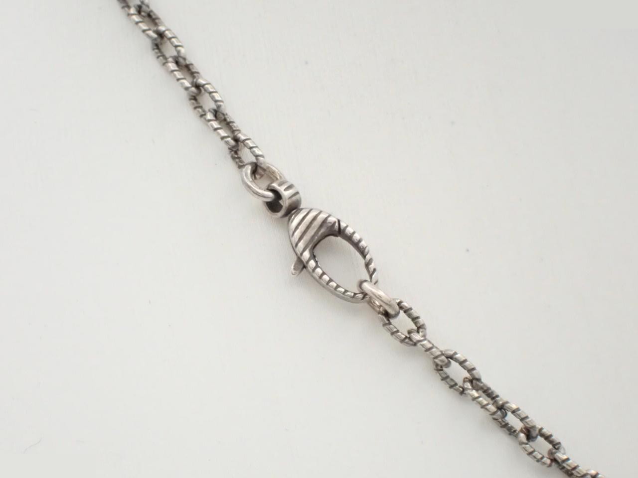 necklace, 925 sterling silver, 17.4g, Interlocking G — view 2