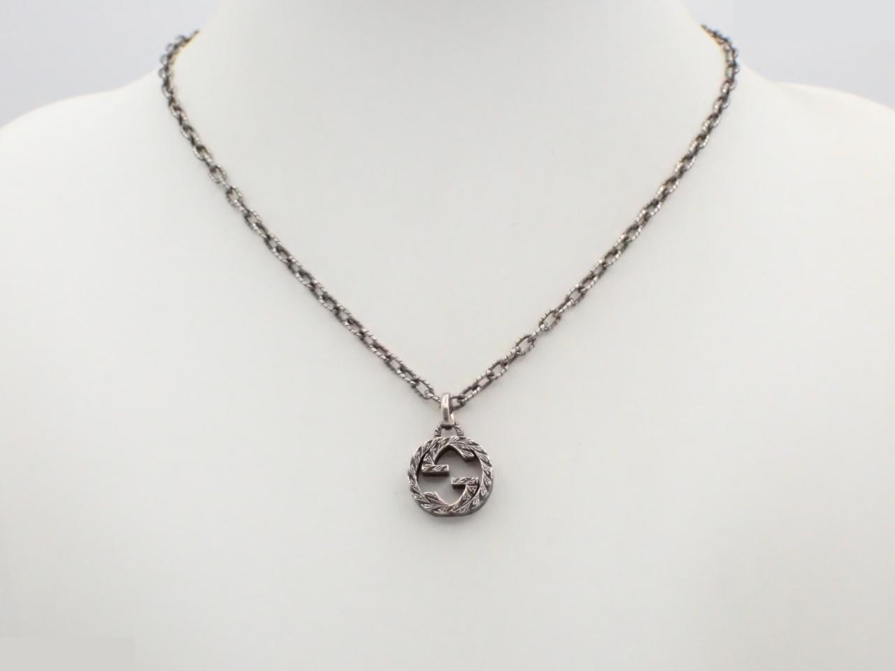 necklace, 925 sterling silver, 17.4g, Interlocking G — view 3