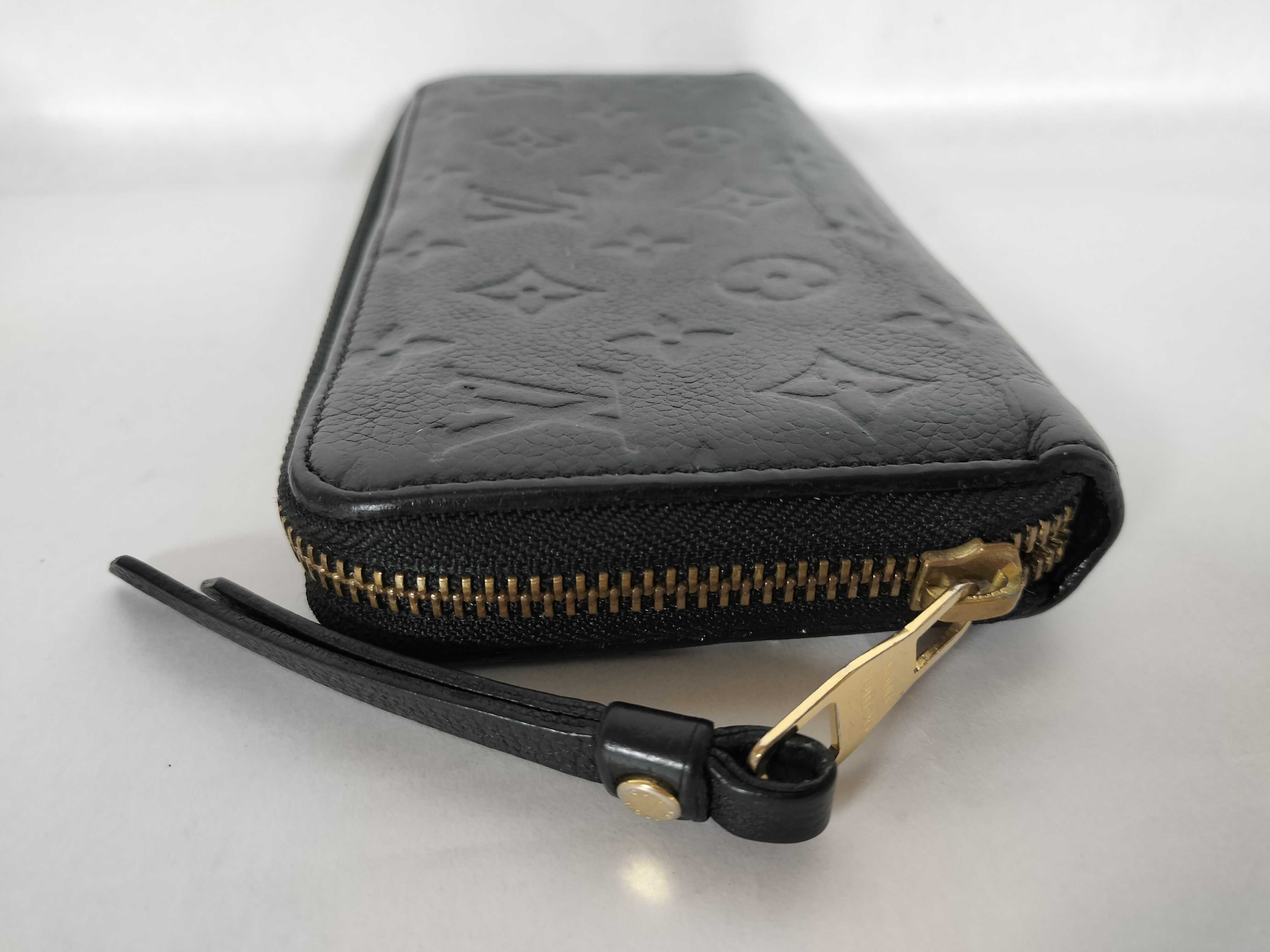 Monogram Empreinte Louis Vuitton Empreinte Round Long Wallet Black Serial Number Wallet — view 6