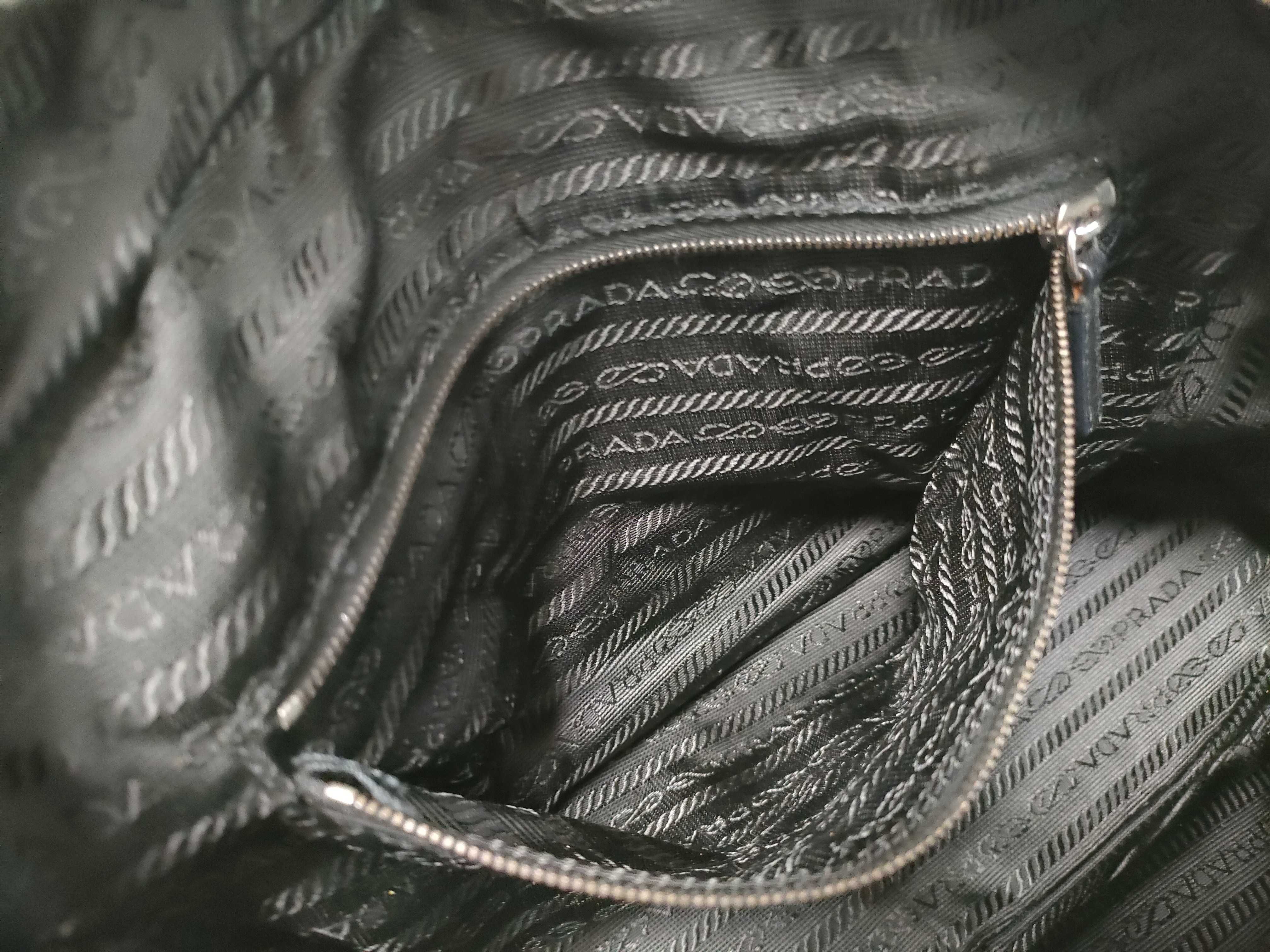 Nylon Triangle Logo 2-Pocket Handbag — view 11