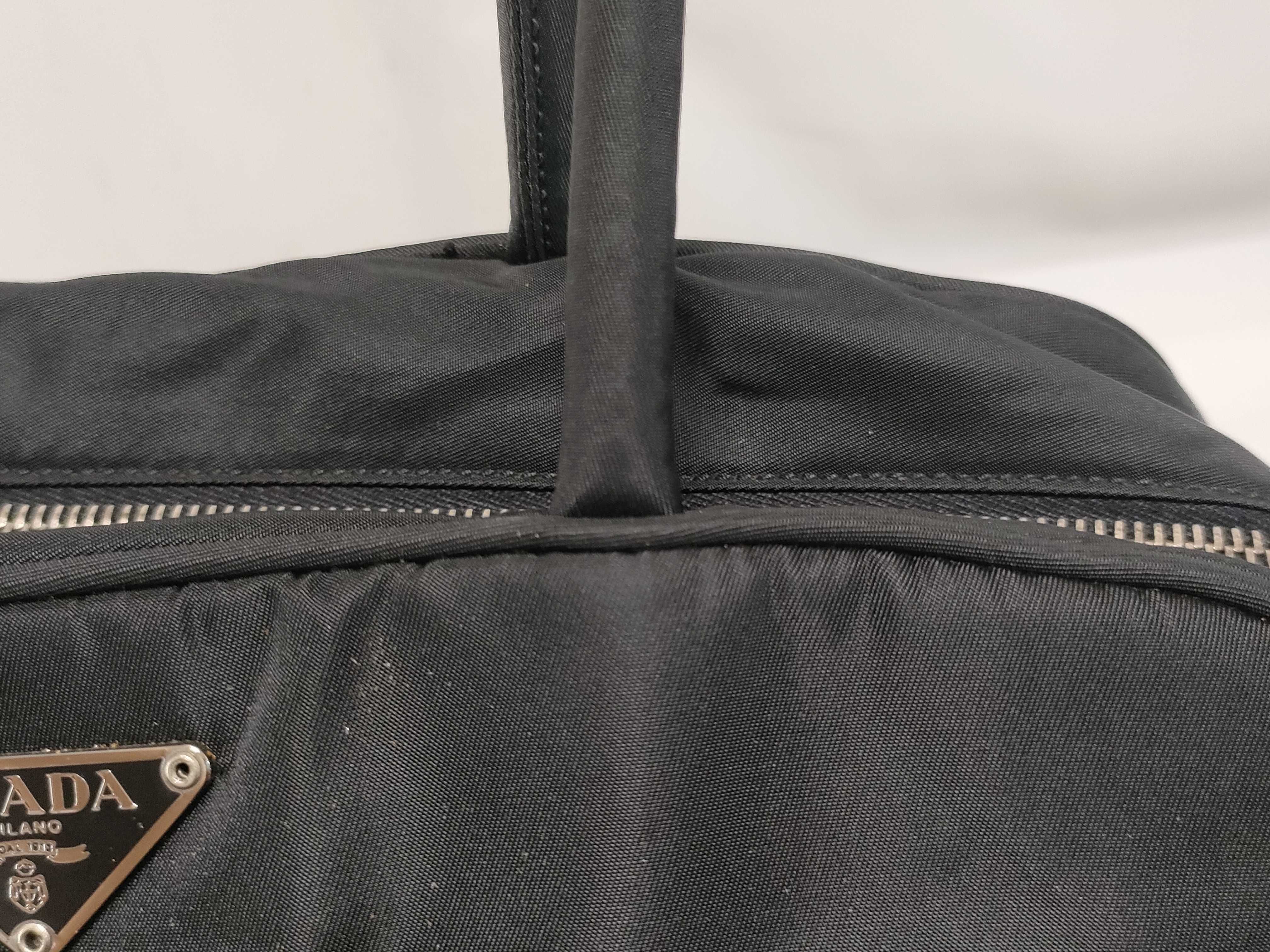 Nylon Triangle Logo 2-Pocket Handbag — view 5