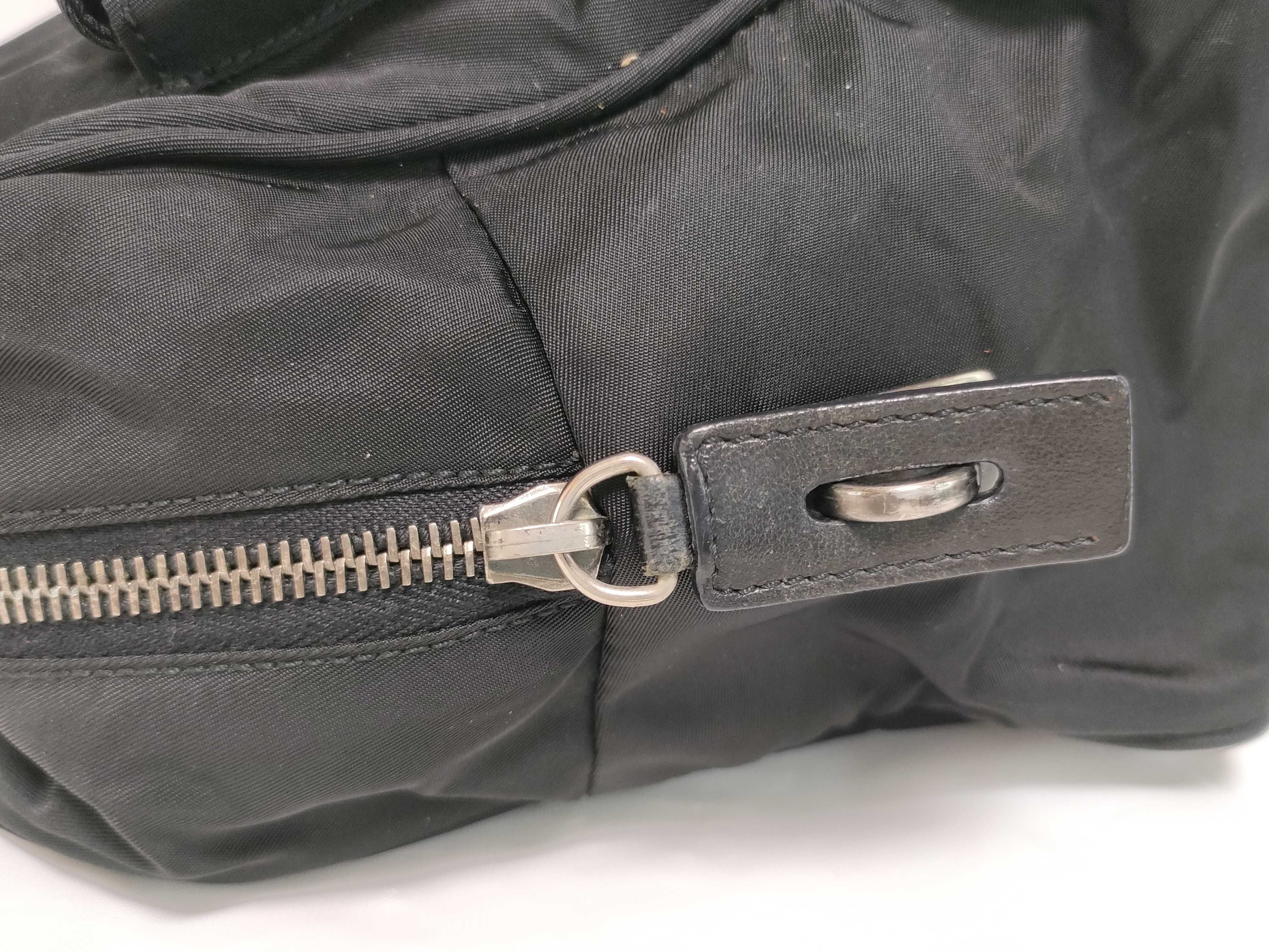 Nylon Triangle Logo 2-Pocket Handbag — view 6