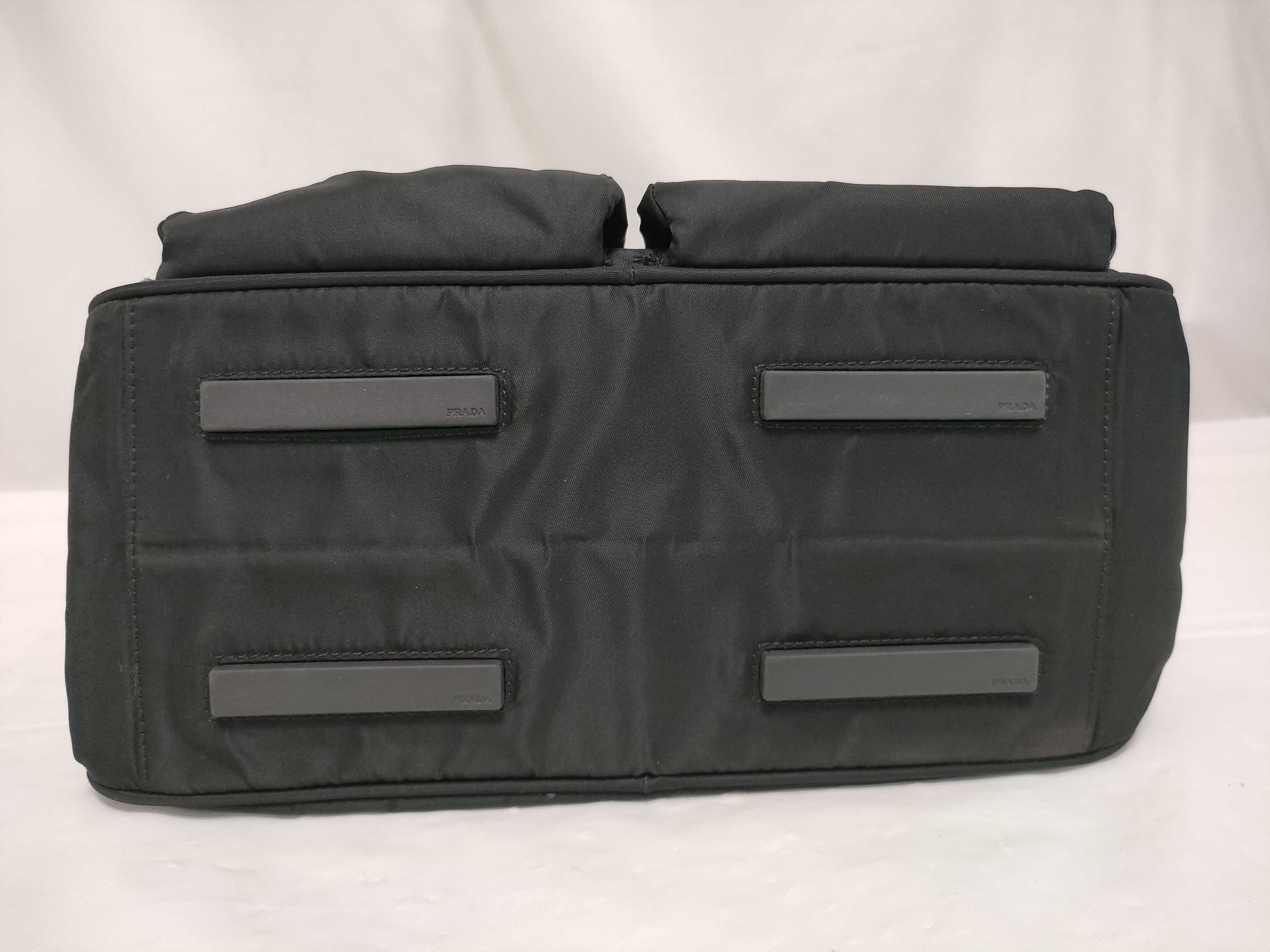 Nylon Triangle Logo 2-Pocket Handbag — view 8