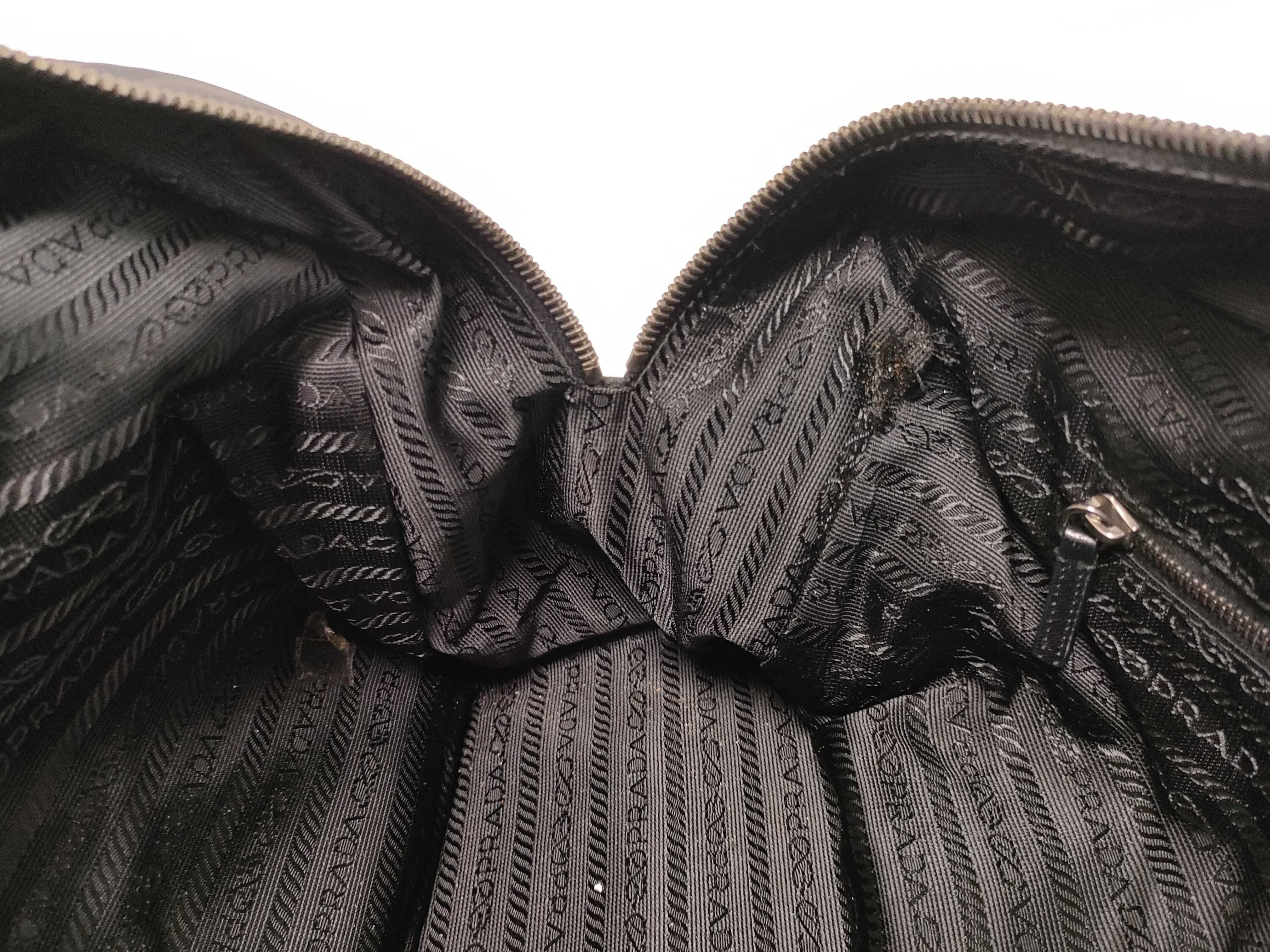 Nylon Triangle Logo 2-Pocket Handbag — view 9