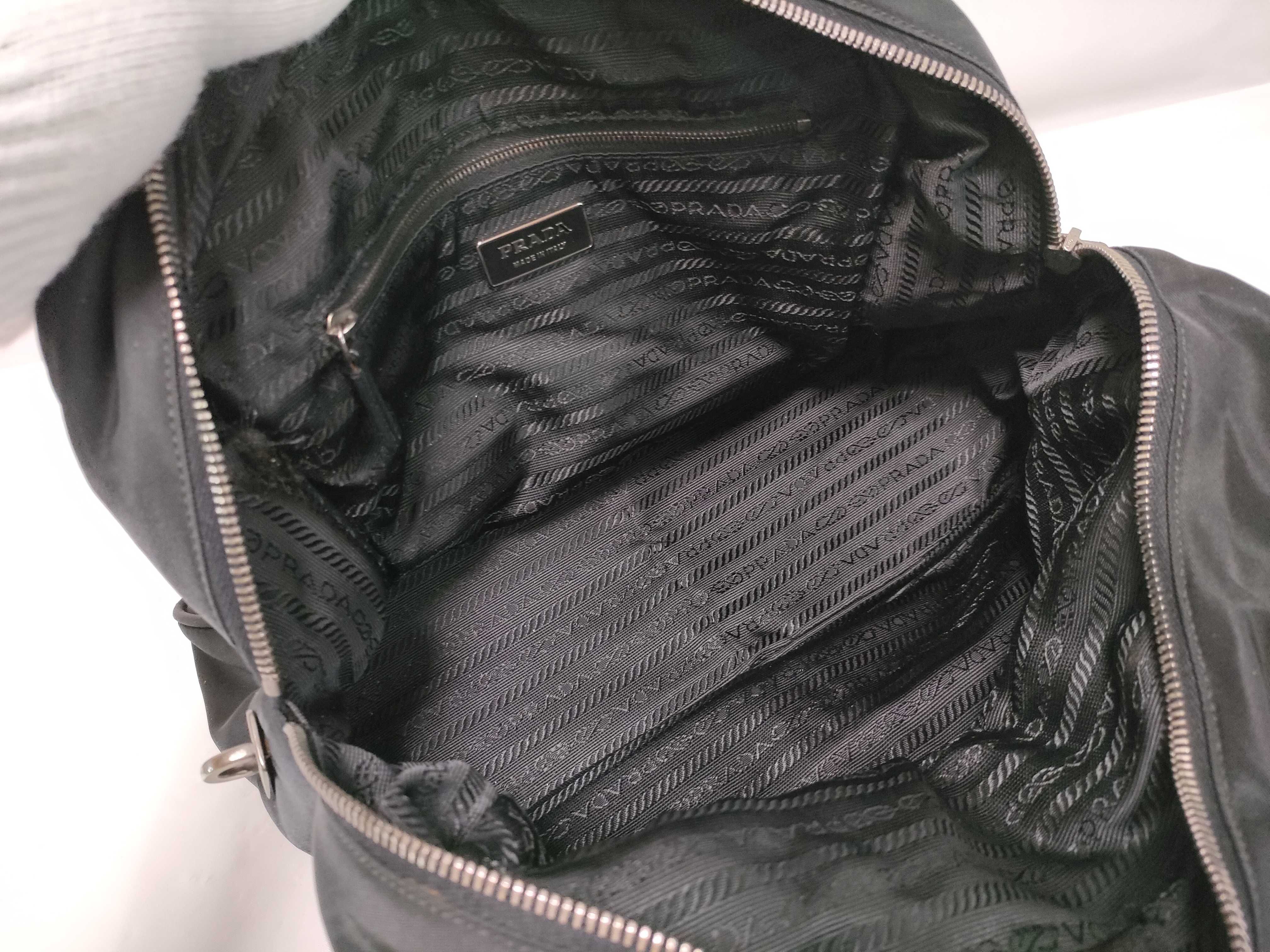 Nylon Triangle Logo 2-Pocket Handbag — view 10