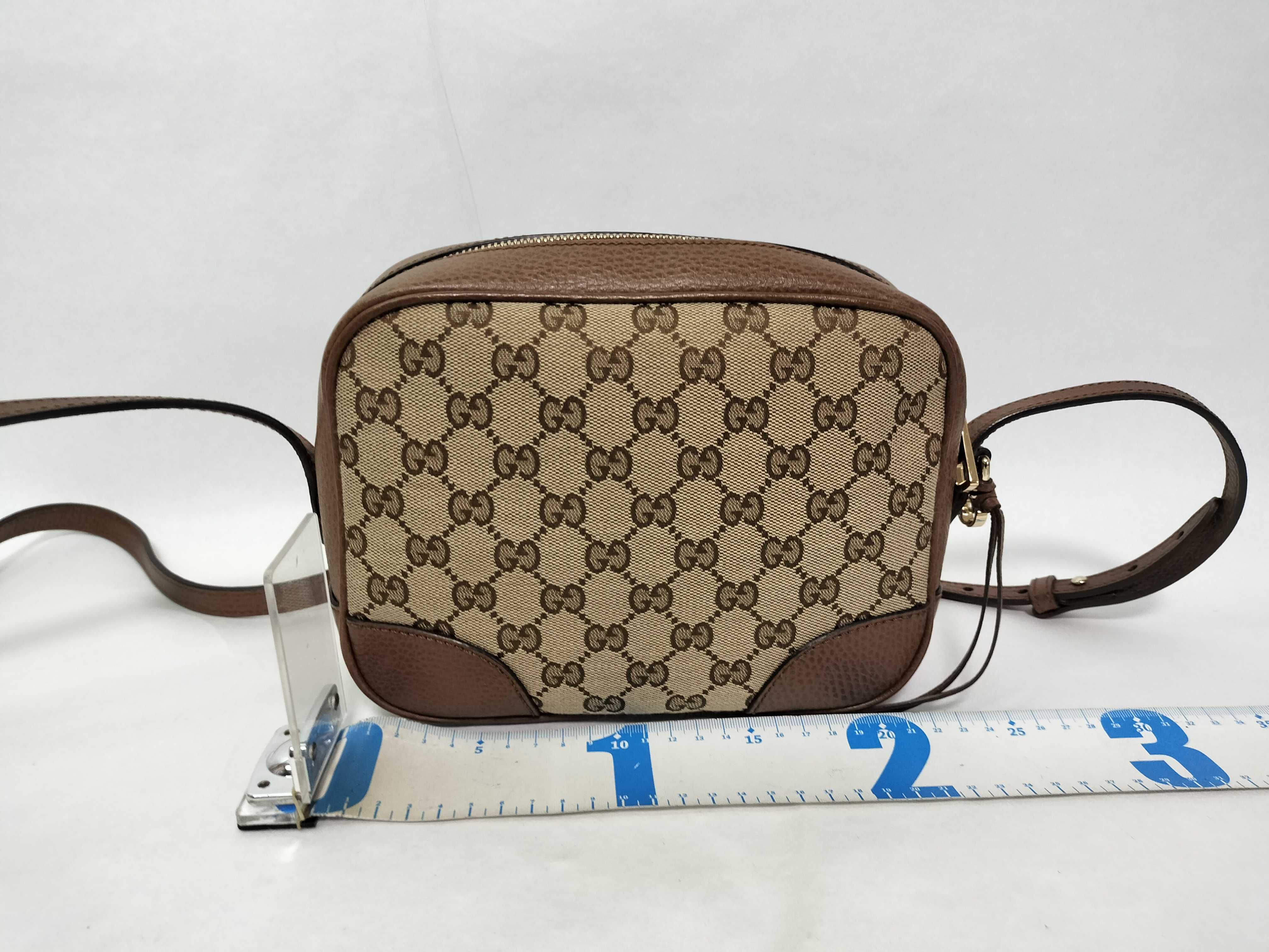 GG Canvas Shoulder Bag, Brown, 449413 (Outlet) — view 2