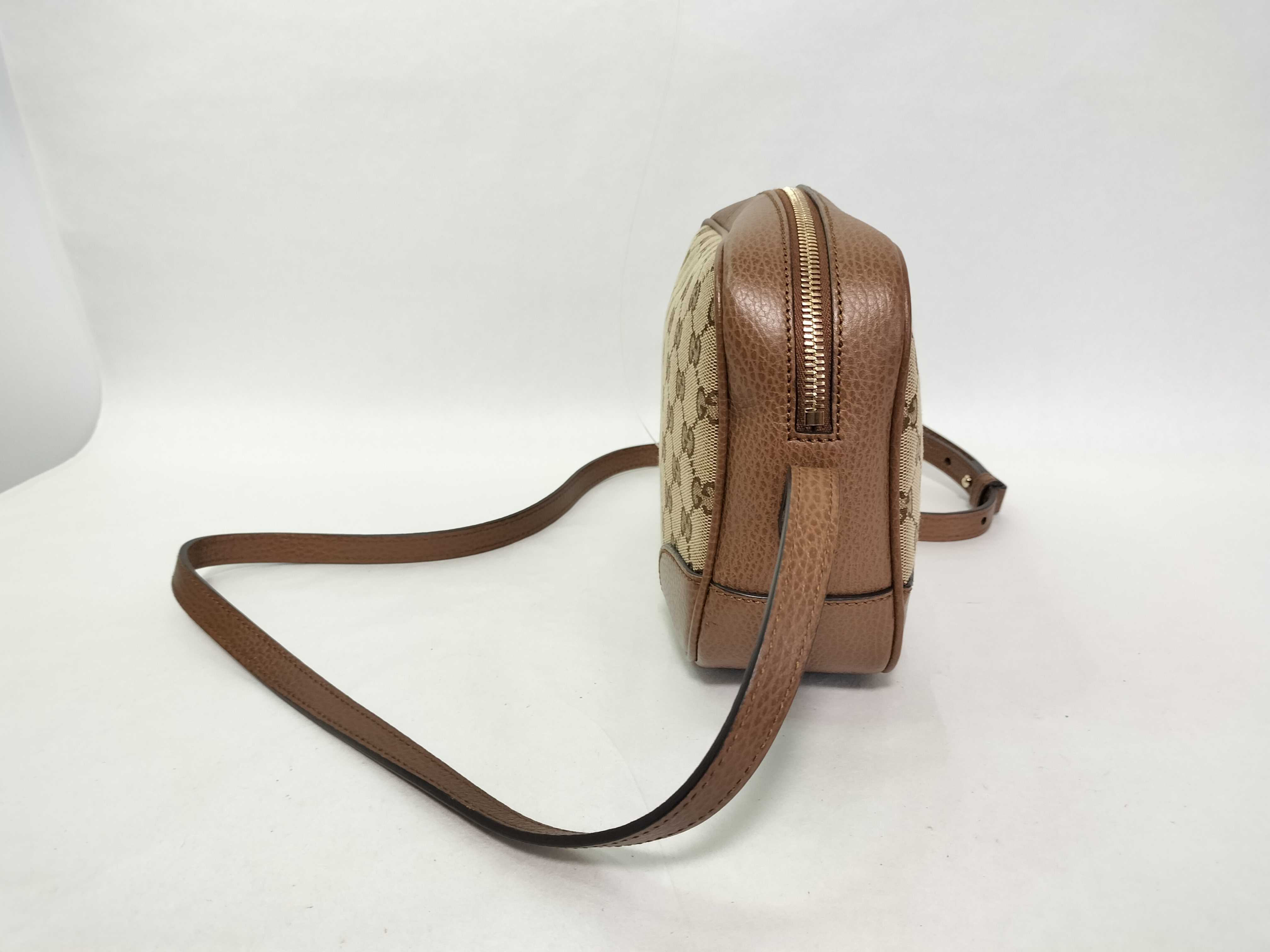 GG Canvas Shoulder Bag, Brown, 449413 (Outlet) — view 4