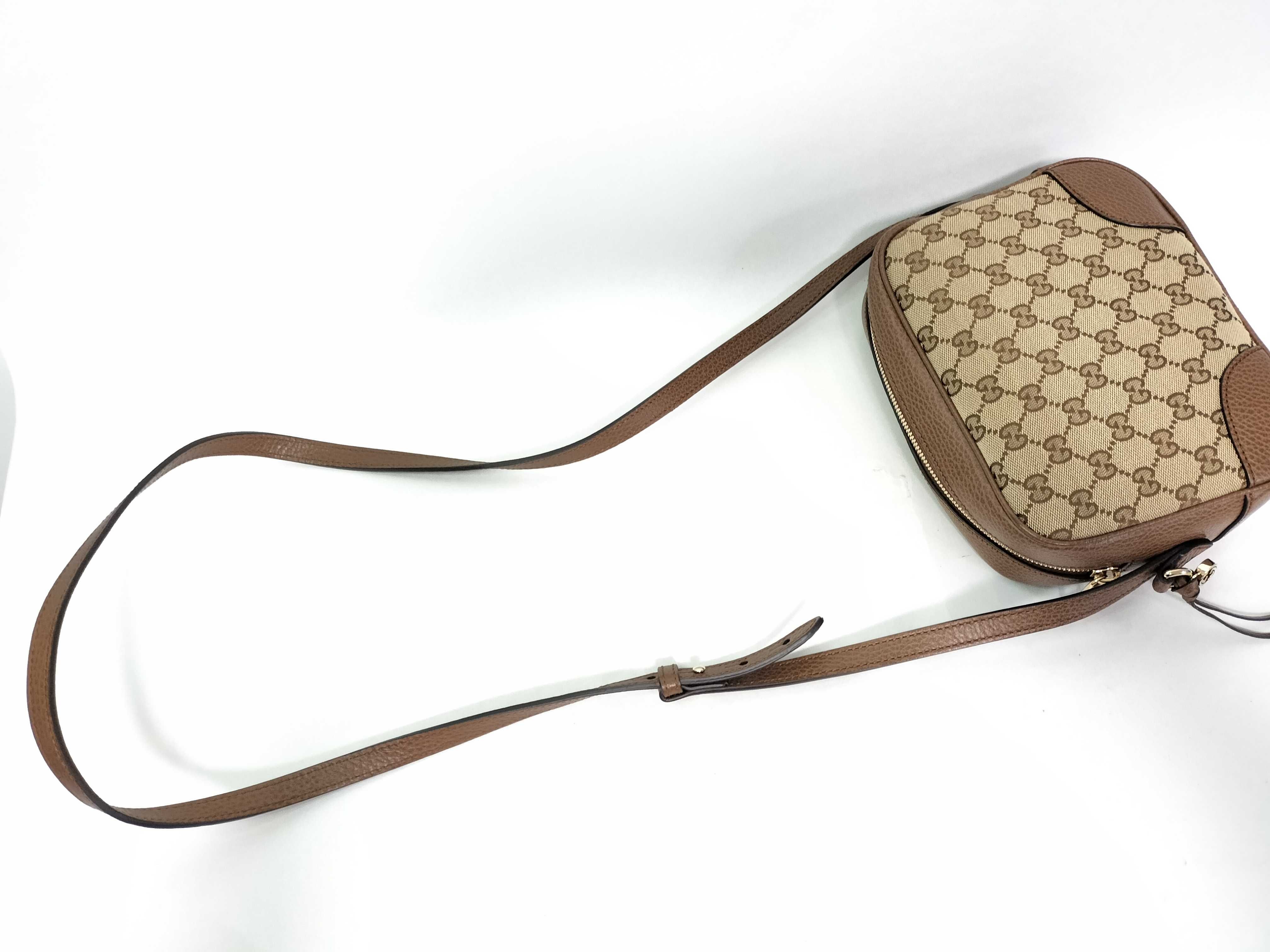 GG Canvas Shoulder Bag, Brown, 449413 (Outlet) — view 5