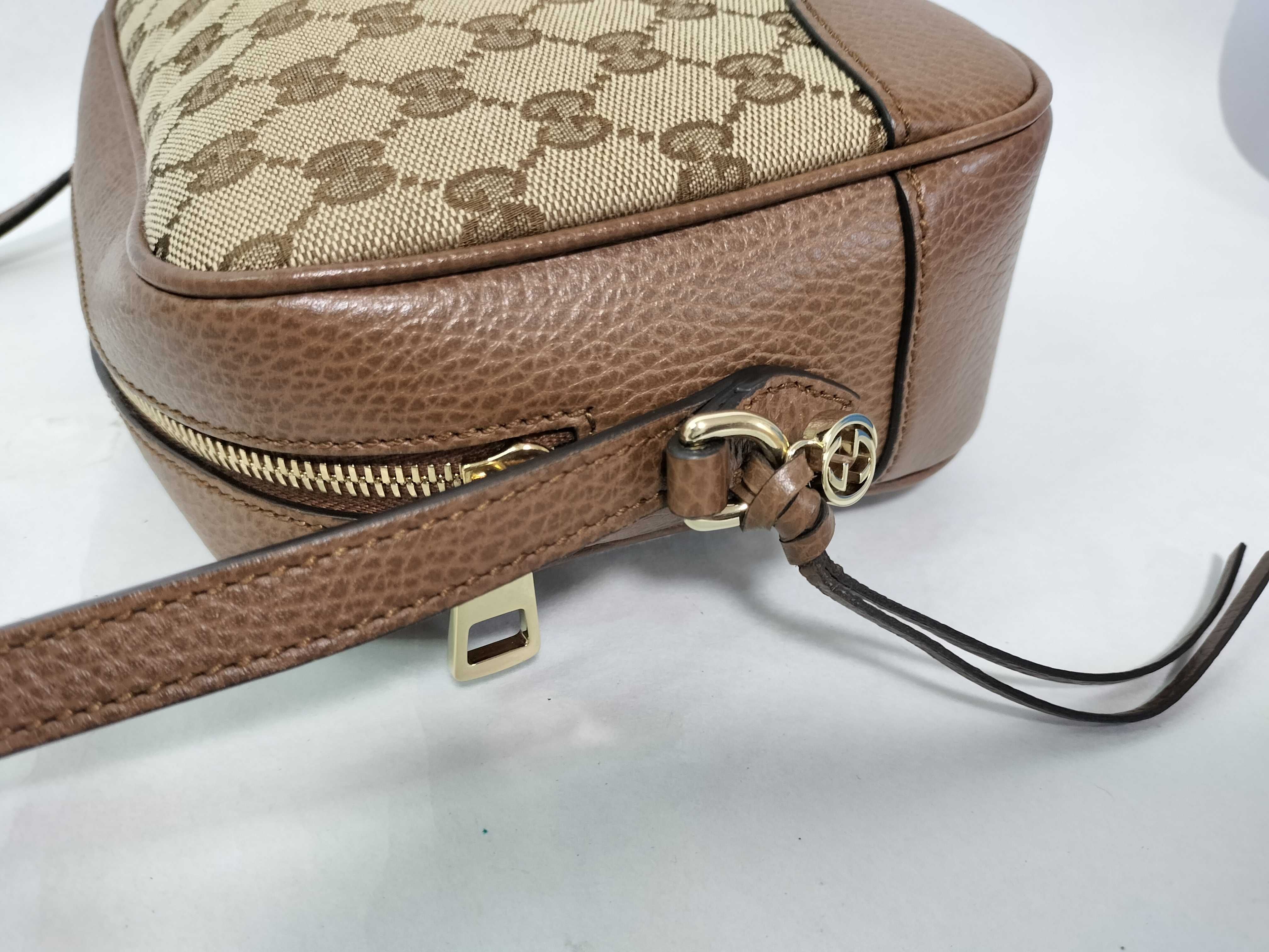 GG Canvas Shoulder Bag, Brown, 449413 (Outlet) — view 7