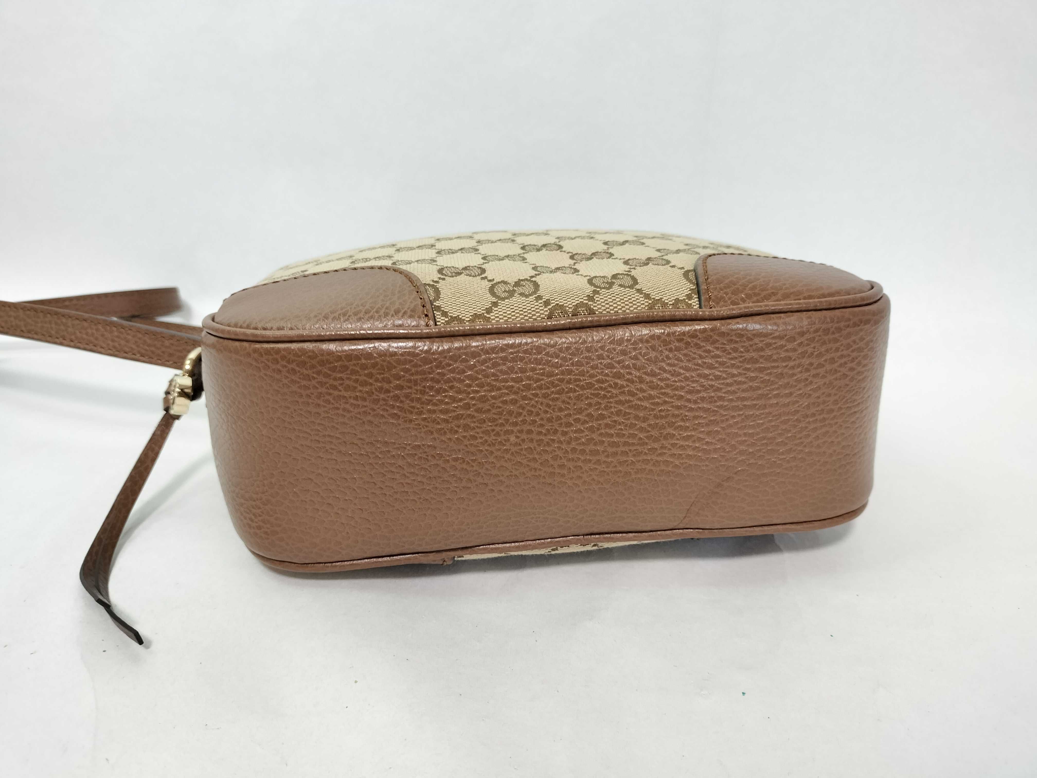 GG Canvas Shoulder Bag, Brown, 449413 (Outlet) — view 8