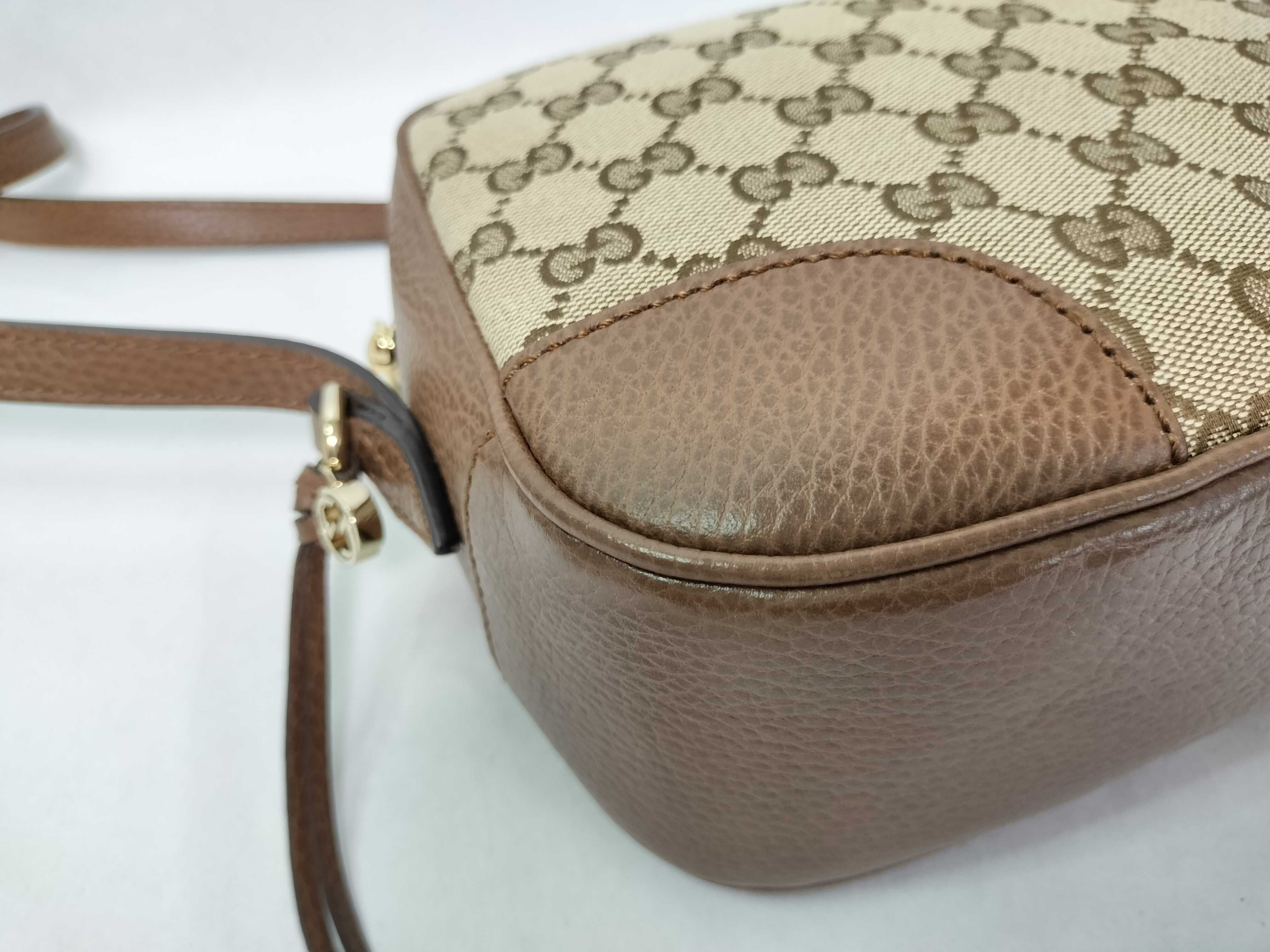 GG Canvas Shoulder Bag, Brown, 449413 (Outlet) — view 9