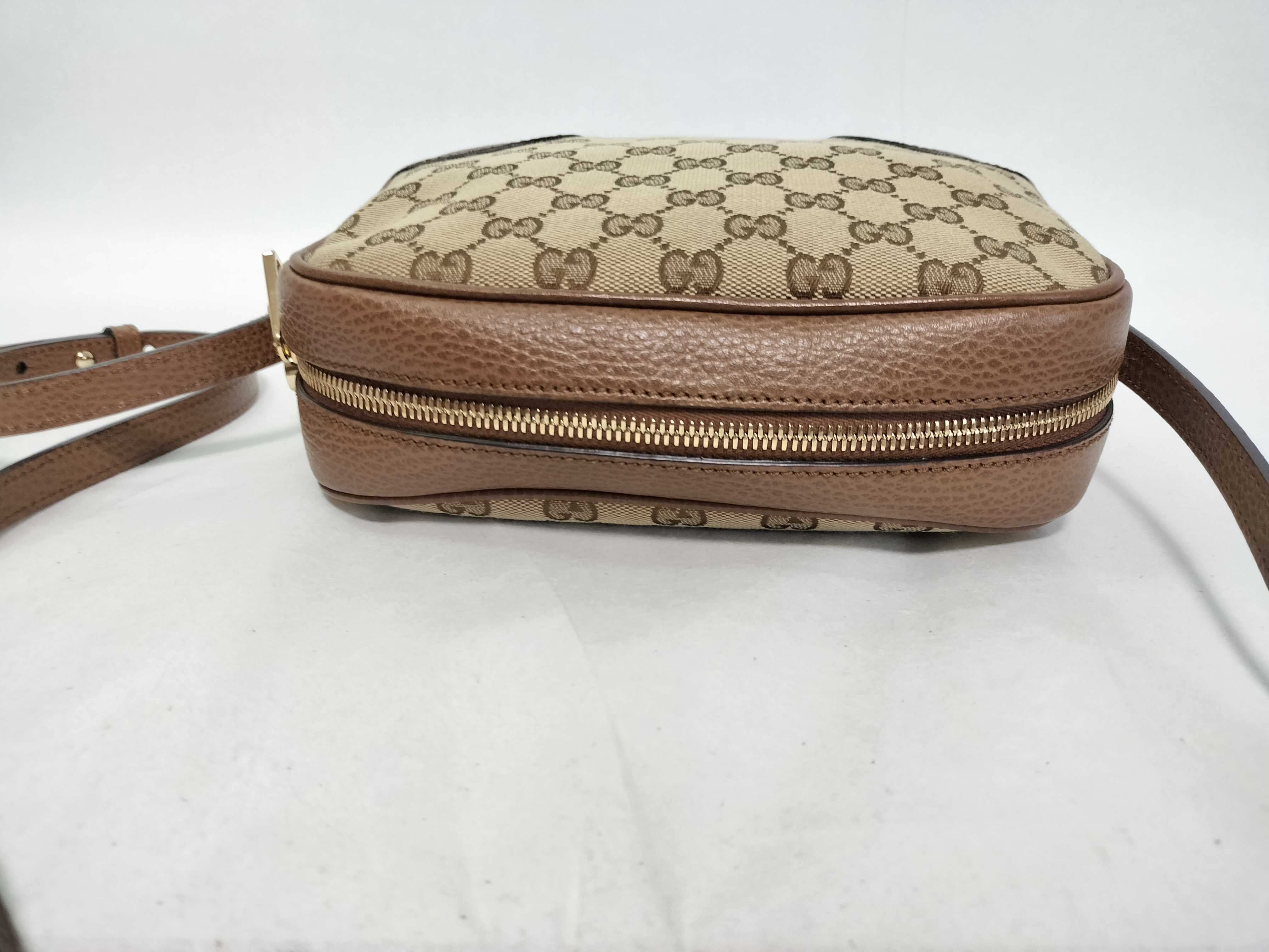 GG Canvas Shoulder Bag, Brown, 449413 (Outlet) — view 10