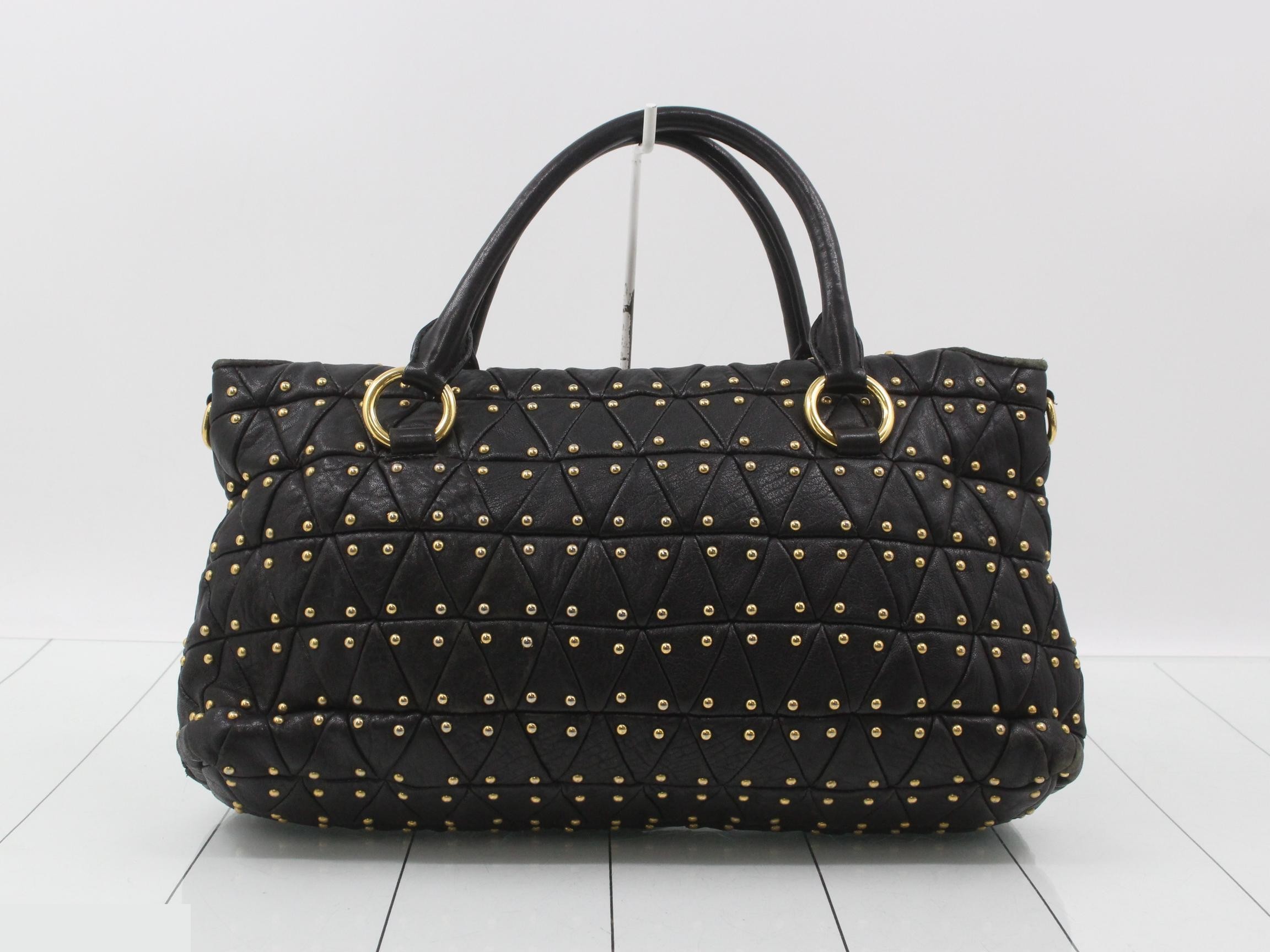 Other lines: Bags & Handbags, Studded Leather, Black — view 2