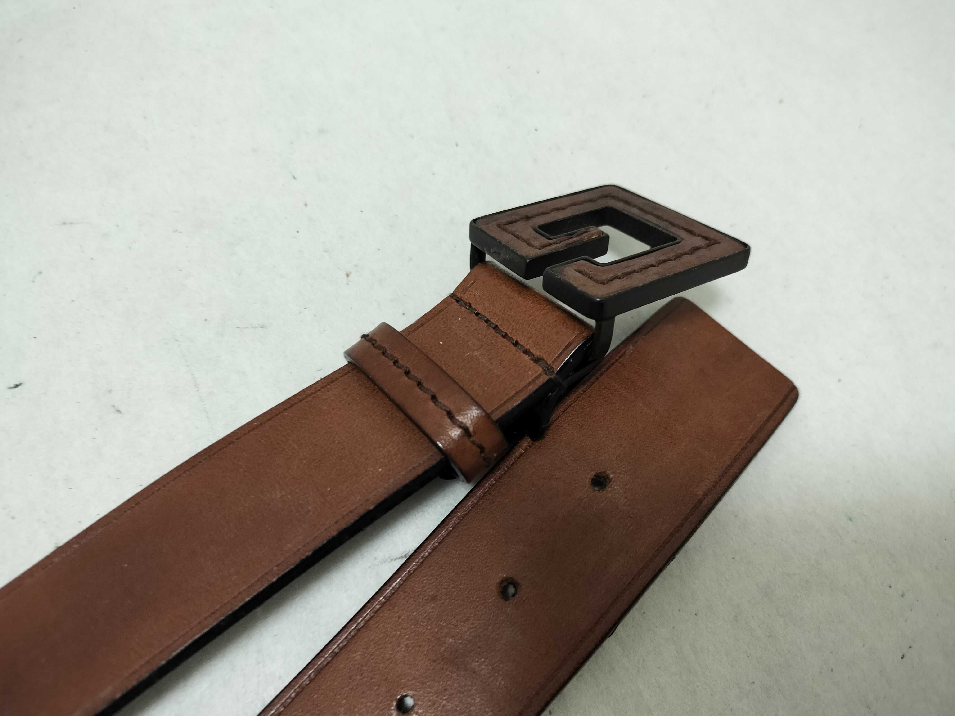 Leather Belt, Brown — view 3