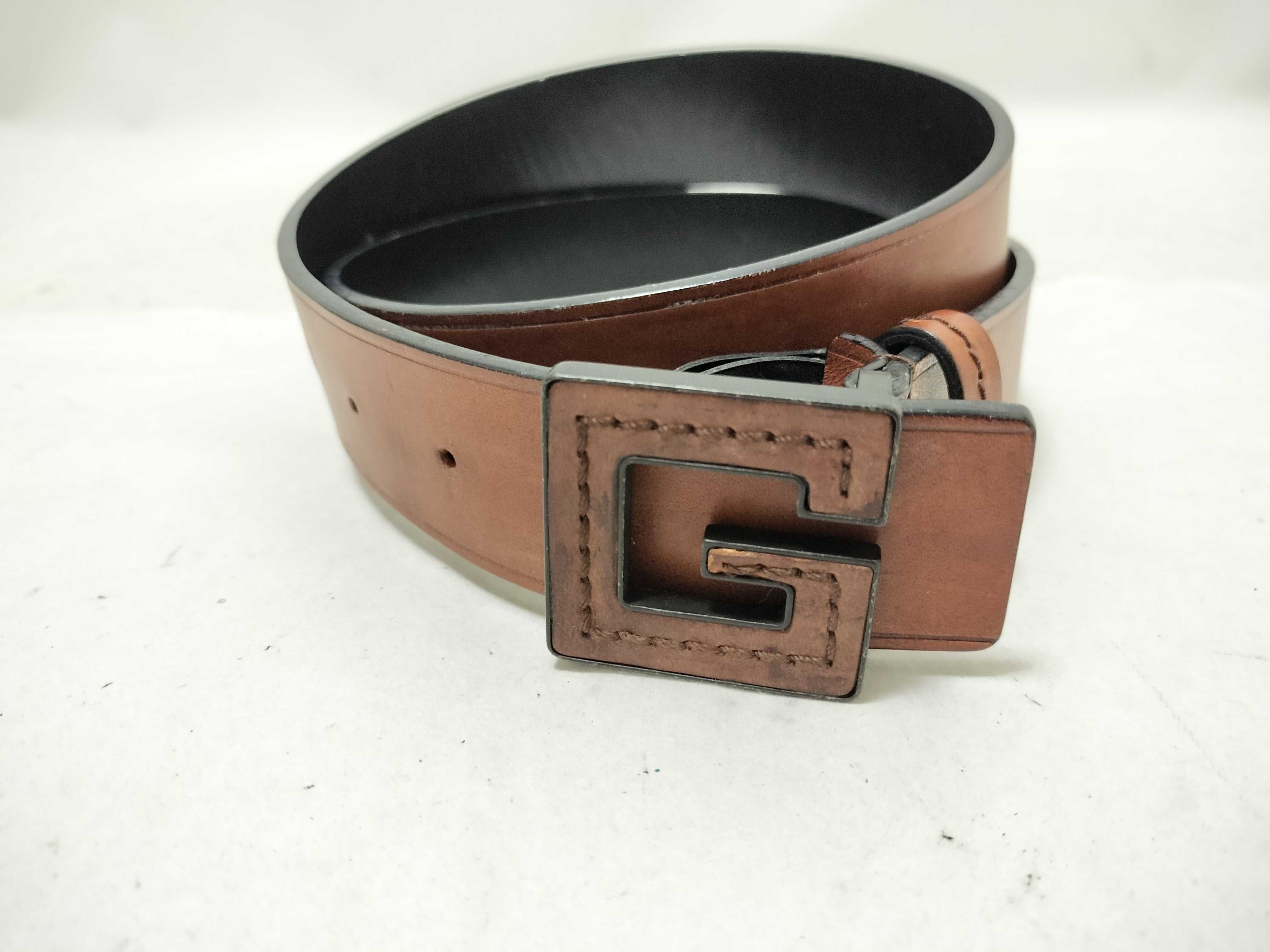 Leather Belt, Brown — view 6