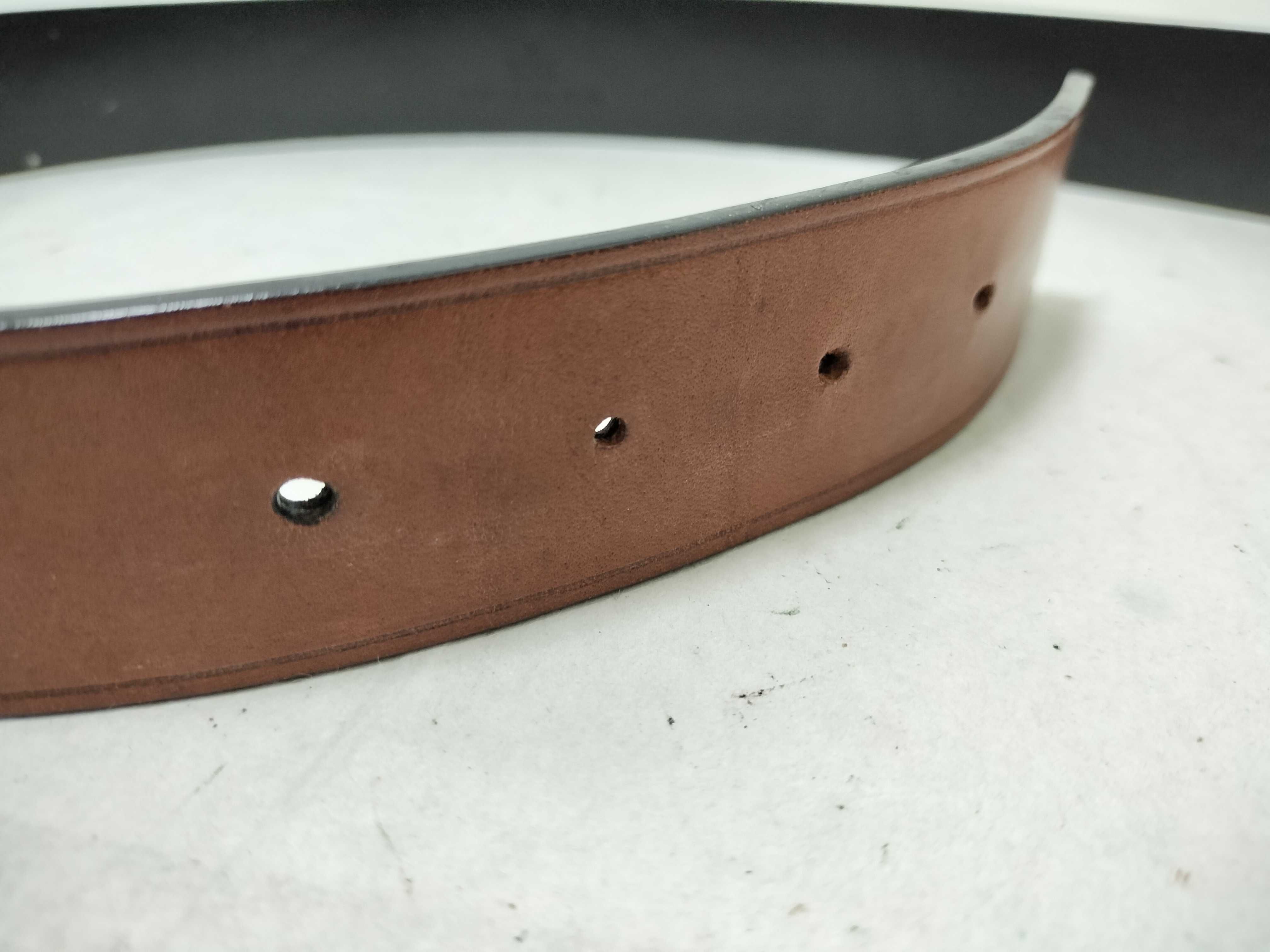 Leather Belt, Brown — view 7