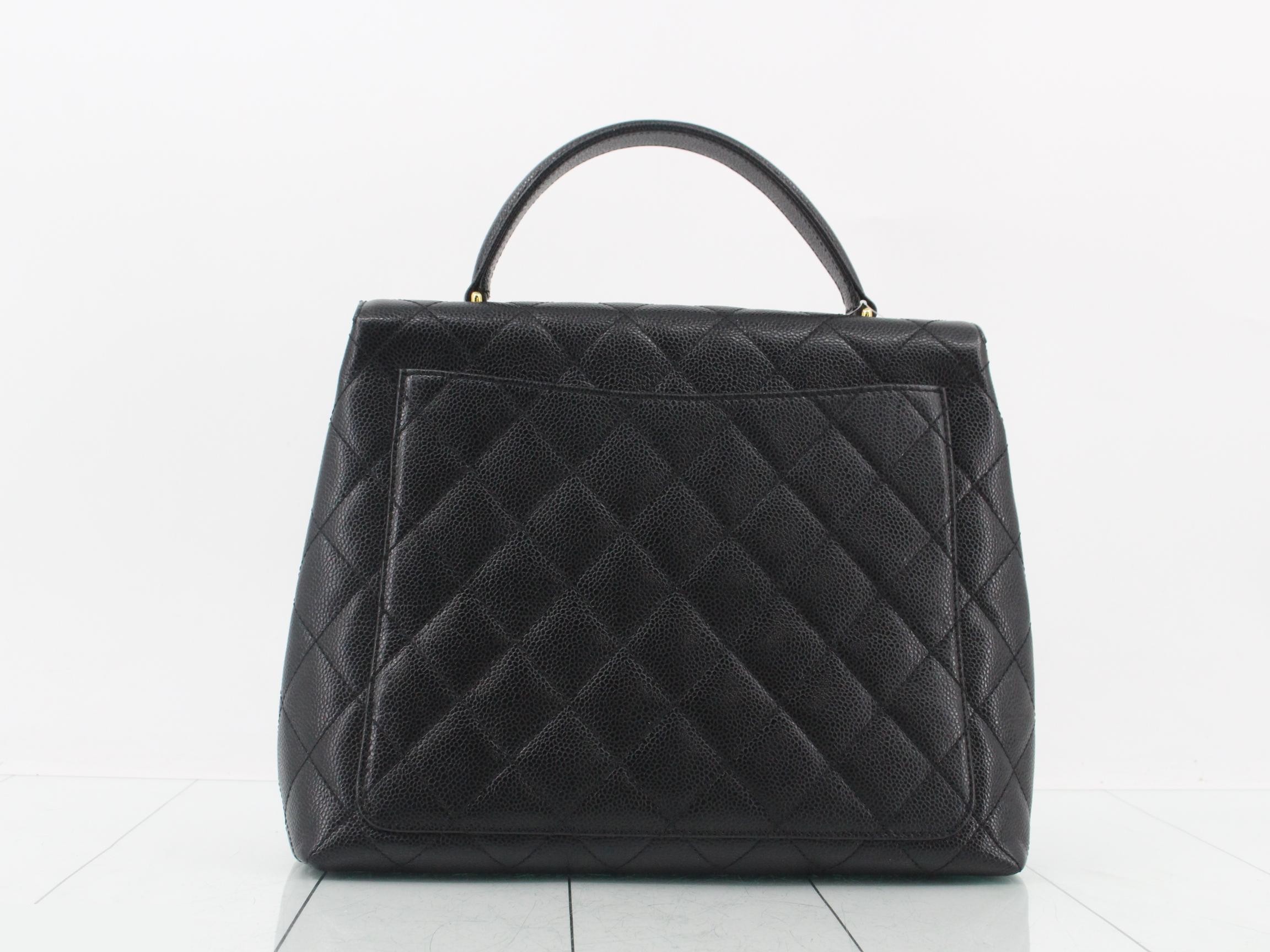 Caviar Skin Kelly Top Handle Handbag — view 2