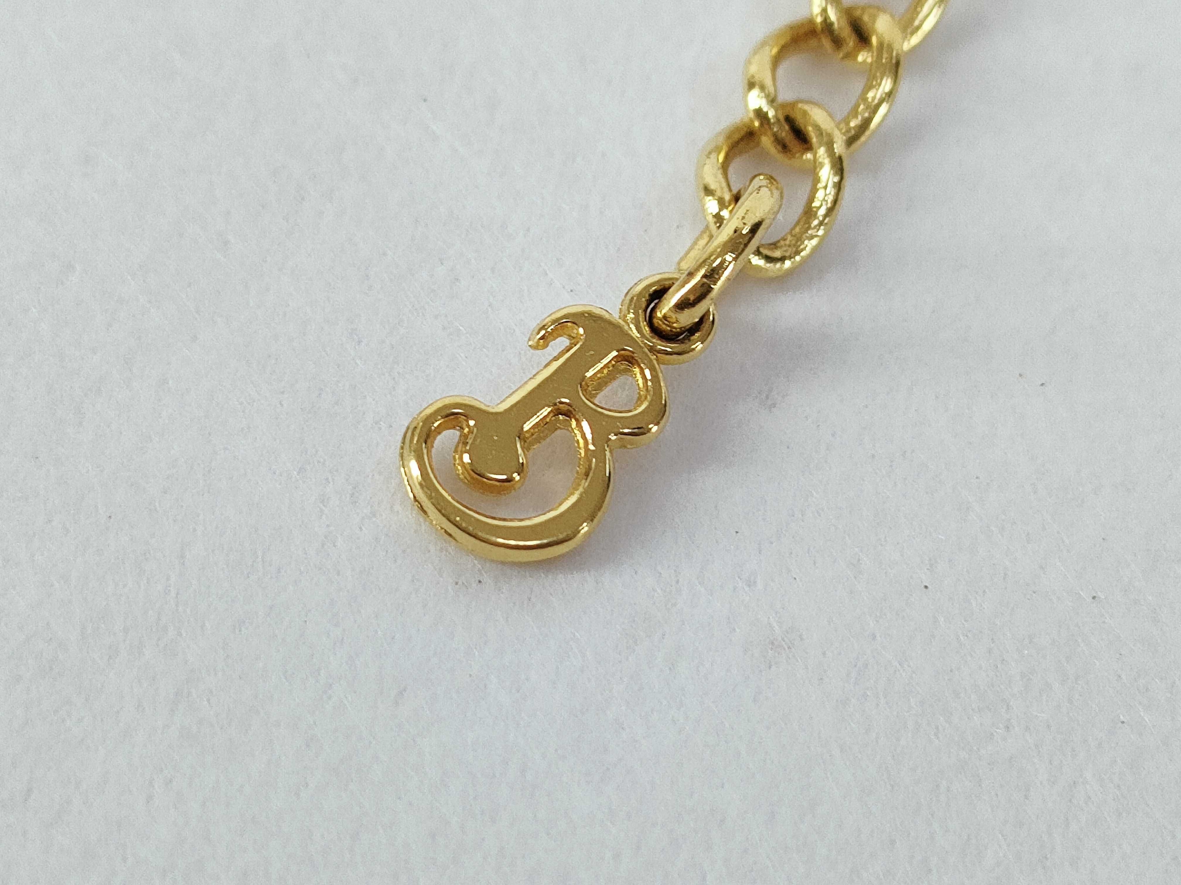 Perfume Bottle Shaped Nova Check Vintage Gold Necklace Burberrys Necklace — view 4