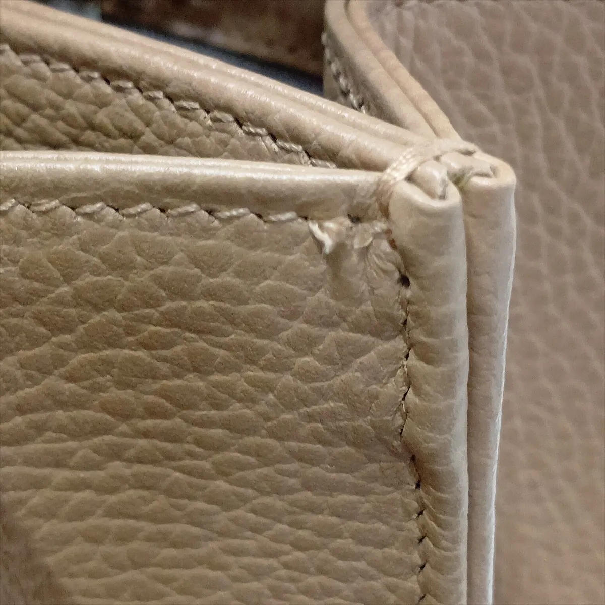 Interlocking G 510304 Leather Chain Shoulder Bag, Beige, Outlet — view 11