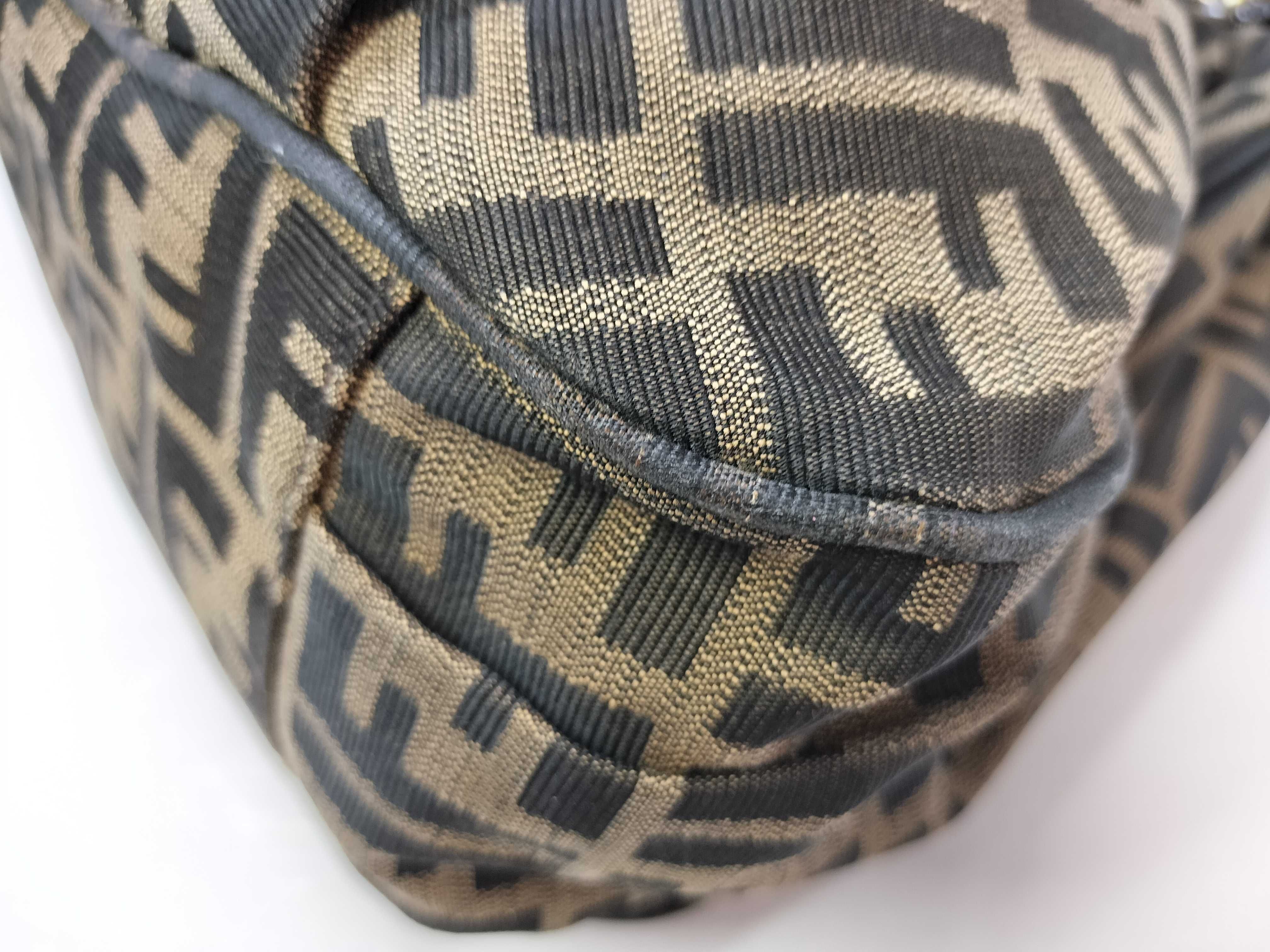 Zucca pattern Fendi Mia tote bag Canvas x Leather tote bag — view 6