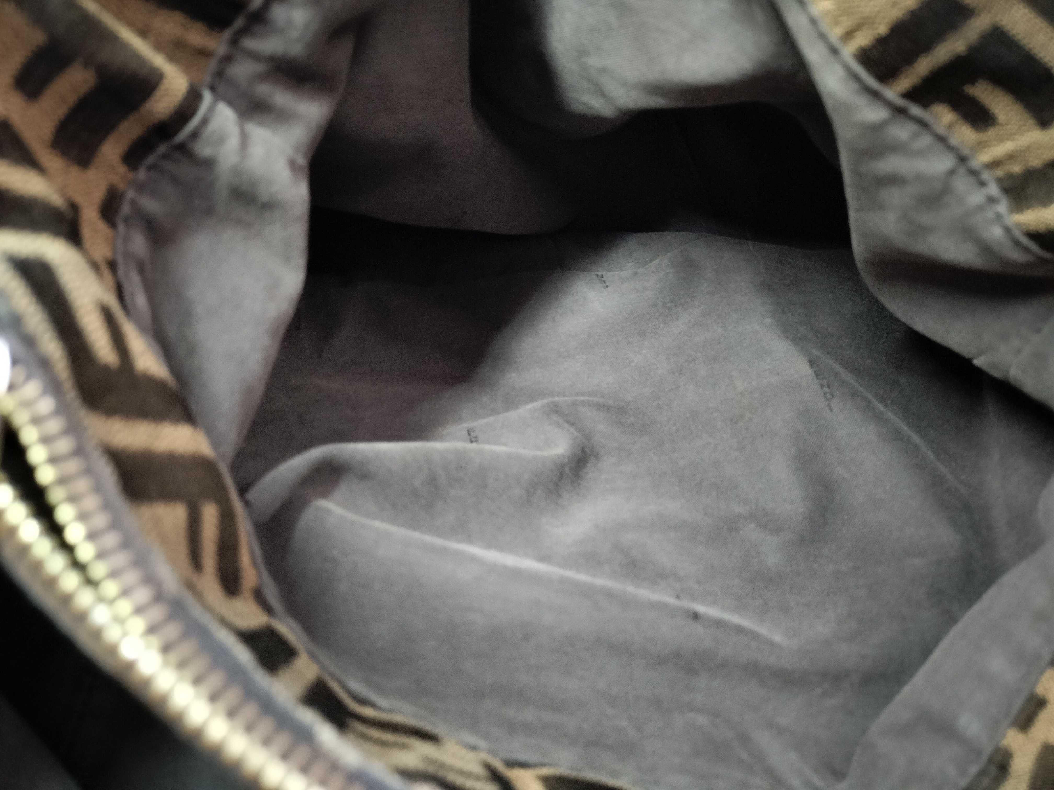 Zucca pattern Fendi Mia tote bag Canvas x Leather tote bag — view 7