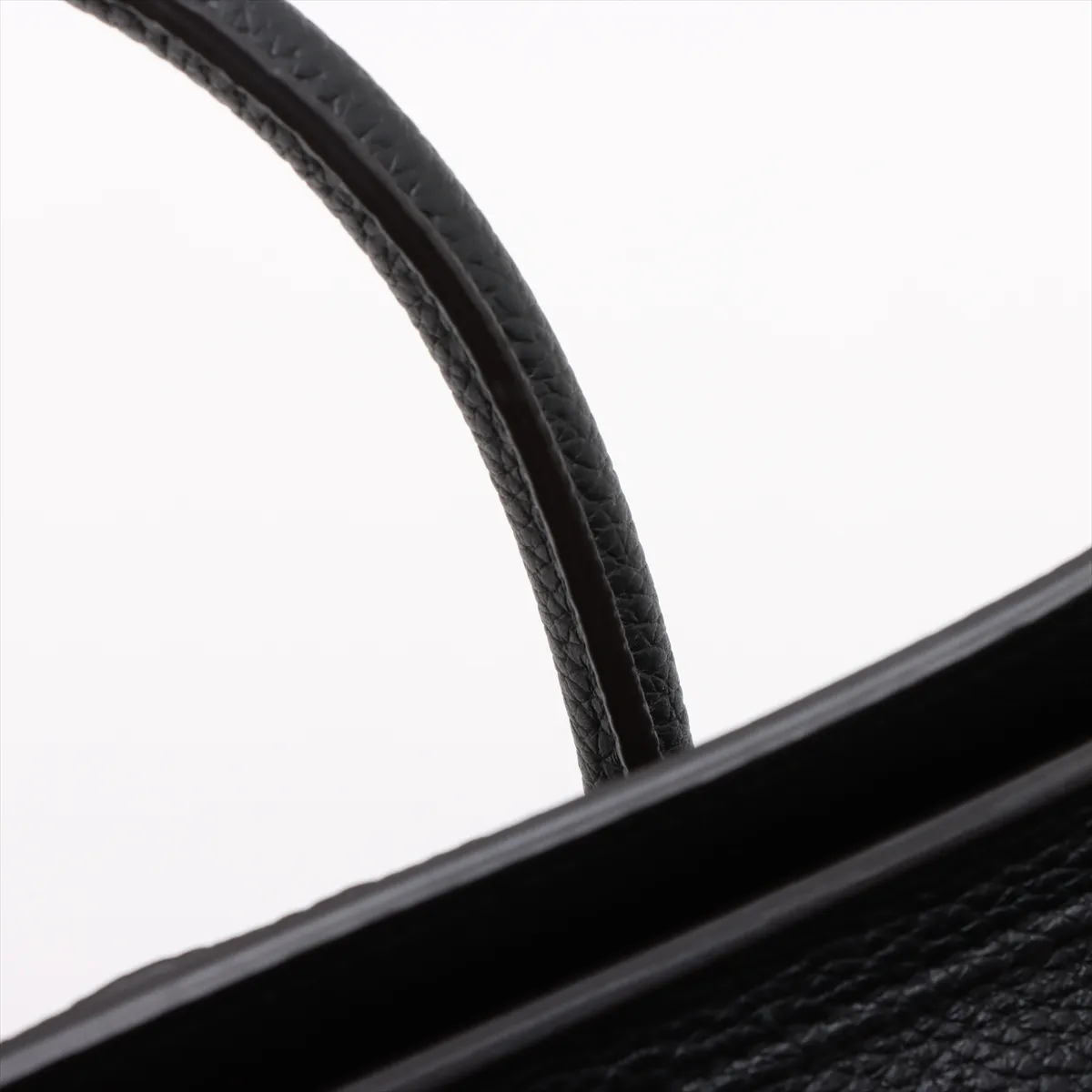 Luggage Nano Shopper Leather 2-Way Handbag, Black — view 11