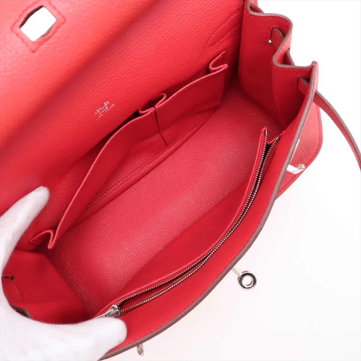 Jypsiere 28, Taurillon Clemence leather, Bougainvillea pattern, Silver hardware N: 2010 — view 6