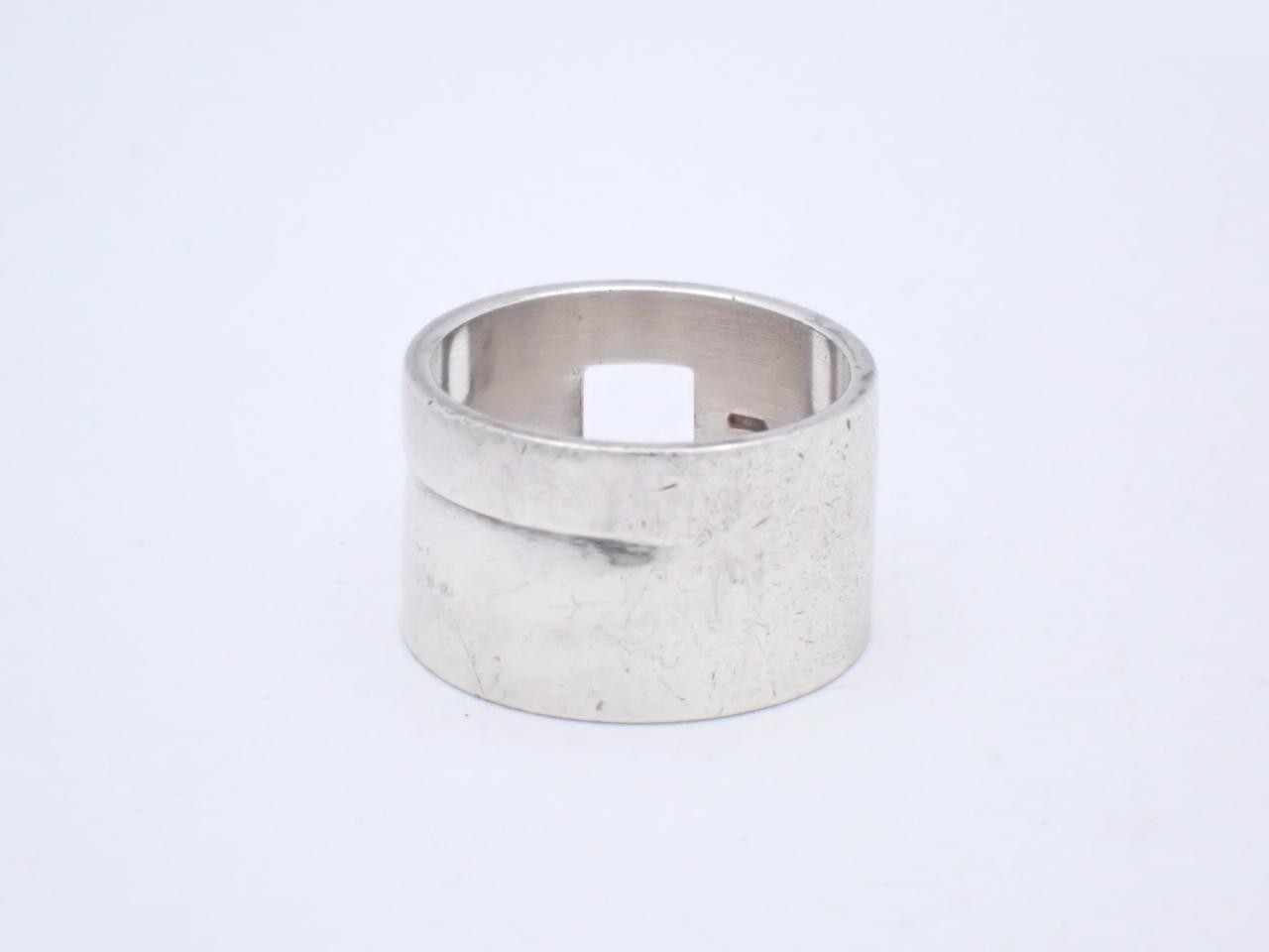 Cutout Ring, Sterling Silver 925, 12.2g, Size #19.5 — view 2