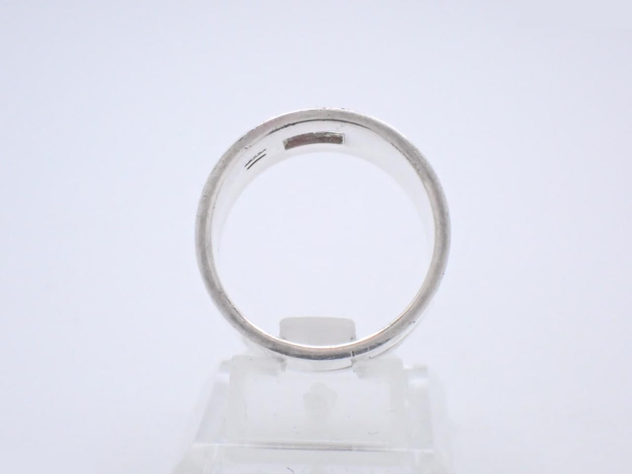 Cutout Ring, Sterling Silver 925, 12.2g, Size #19.5 — view 3