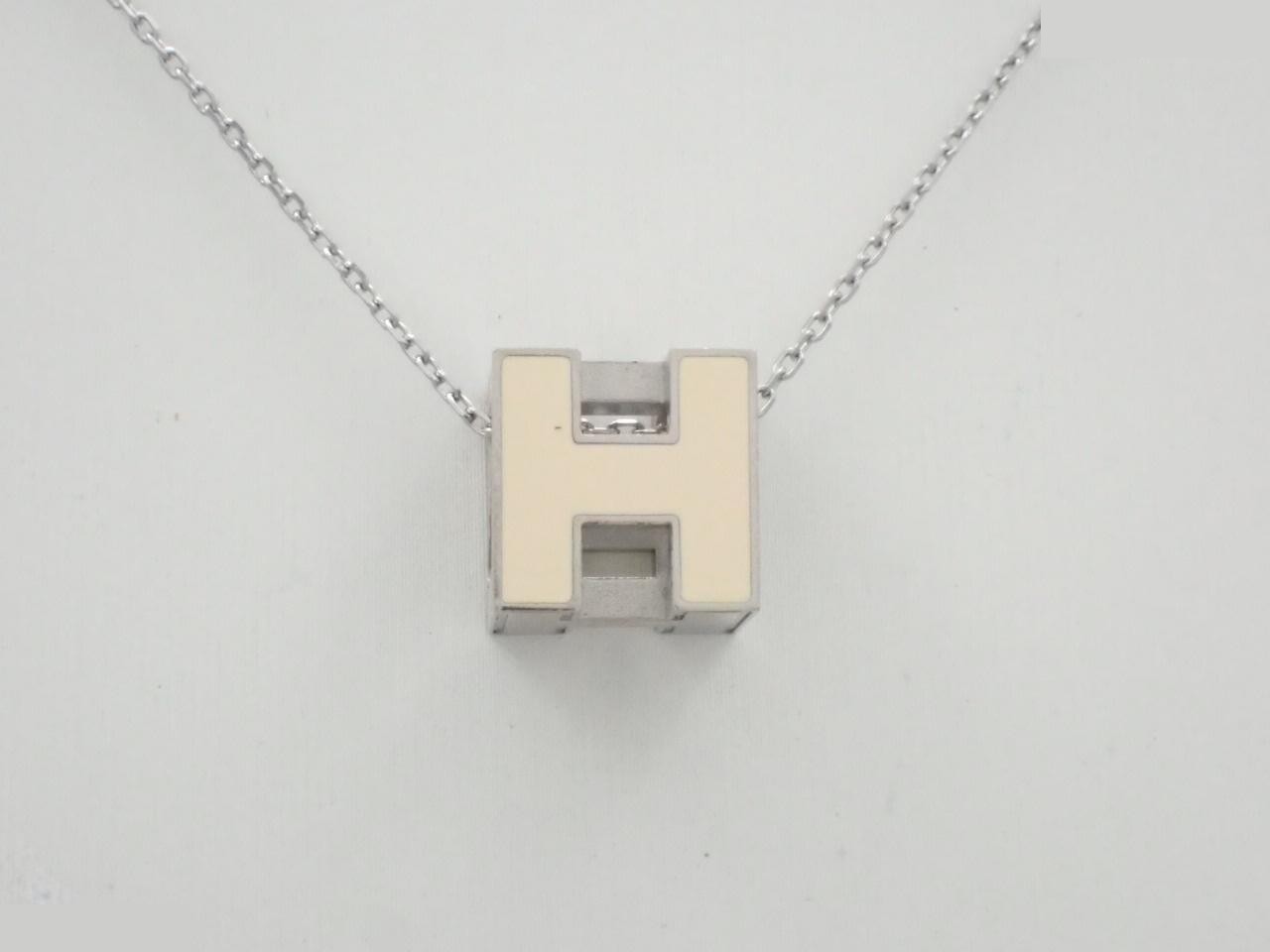 Cage d'H H Cube Necklace/Pendant, Silver