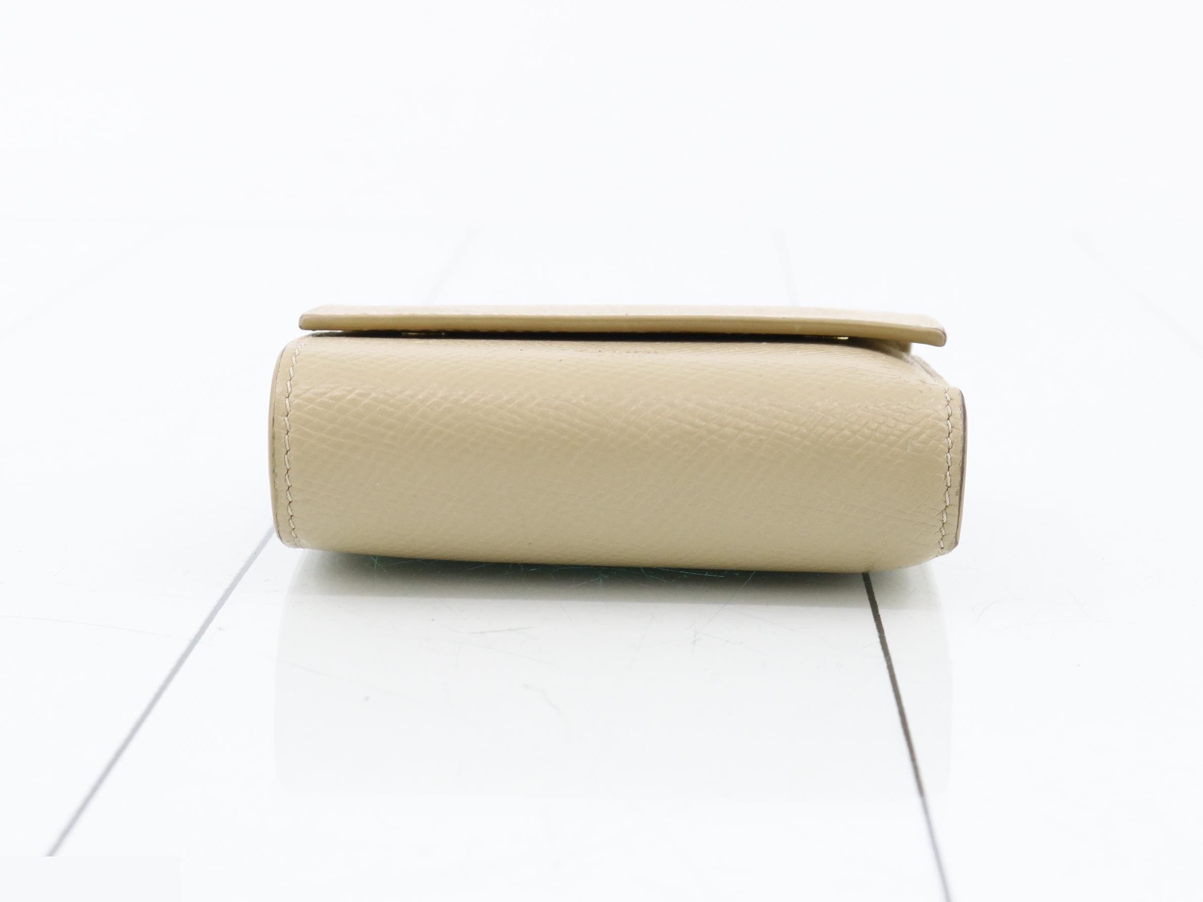 Tri-fold wallet, beige — view 3
