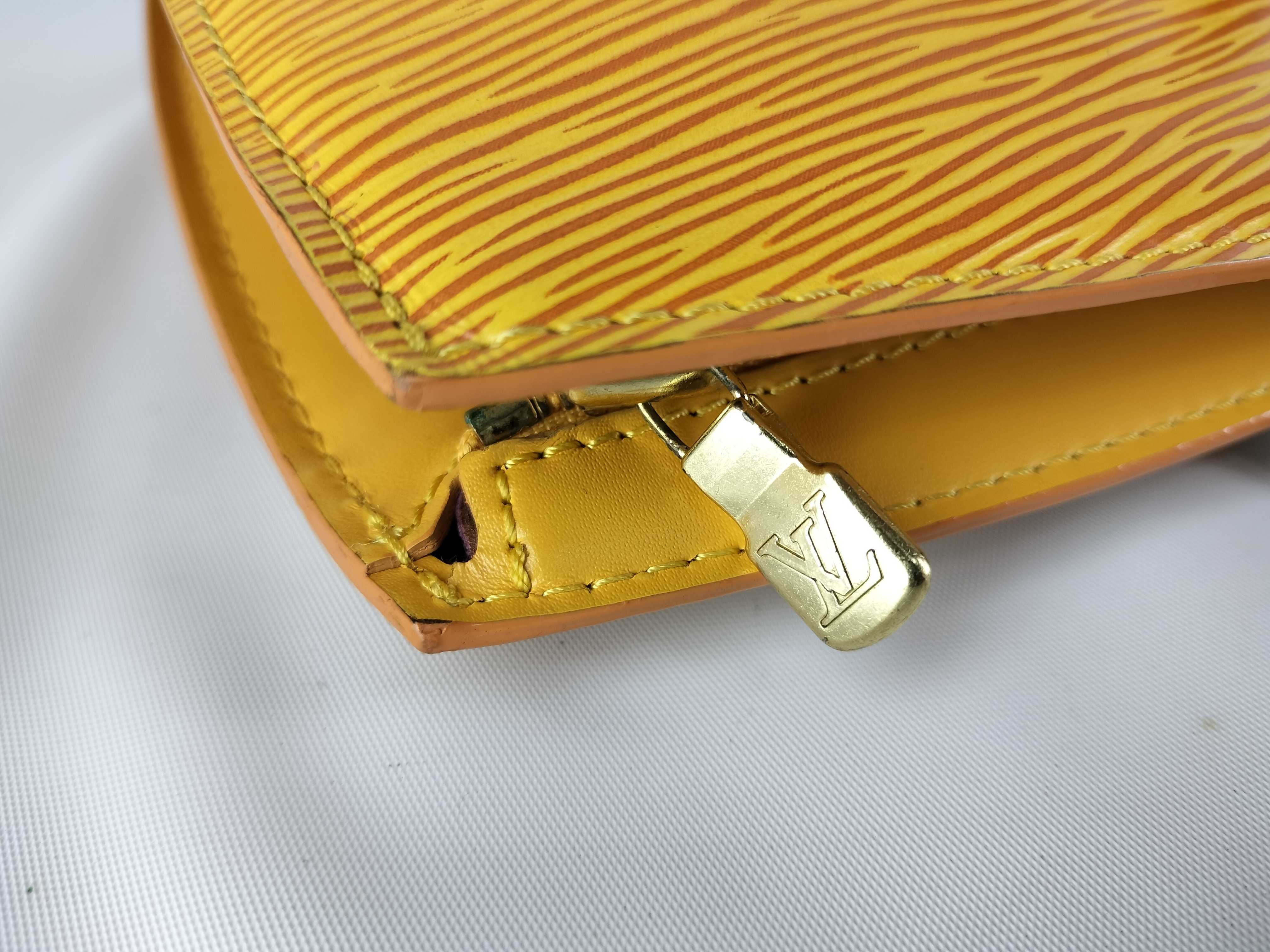 Epi M52279 Saint Jacques Yellow Shoulder Bag — view 8