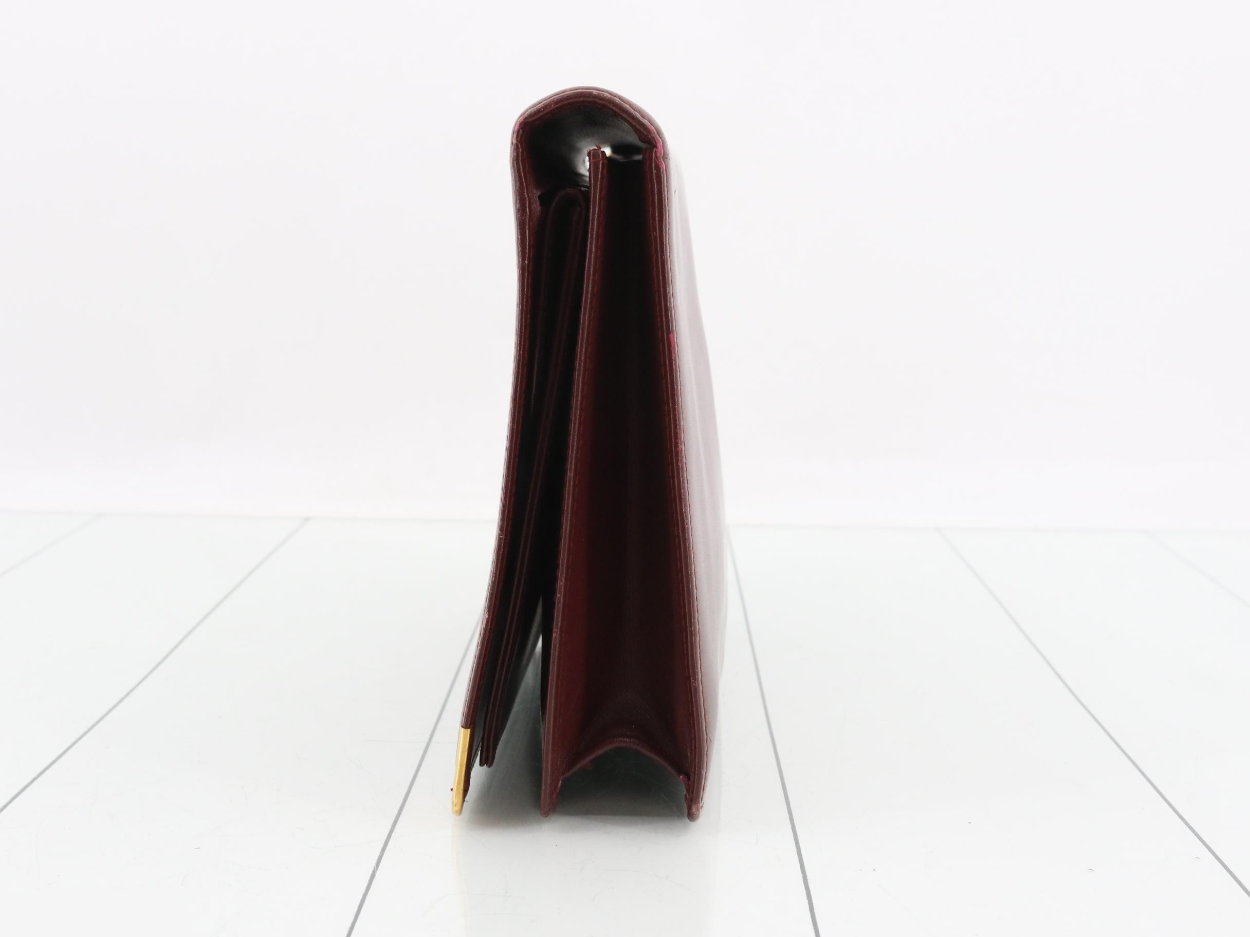 clutch bag, wine red — view 3
